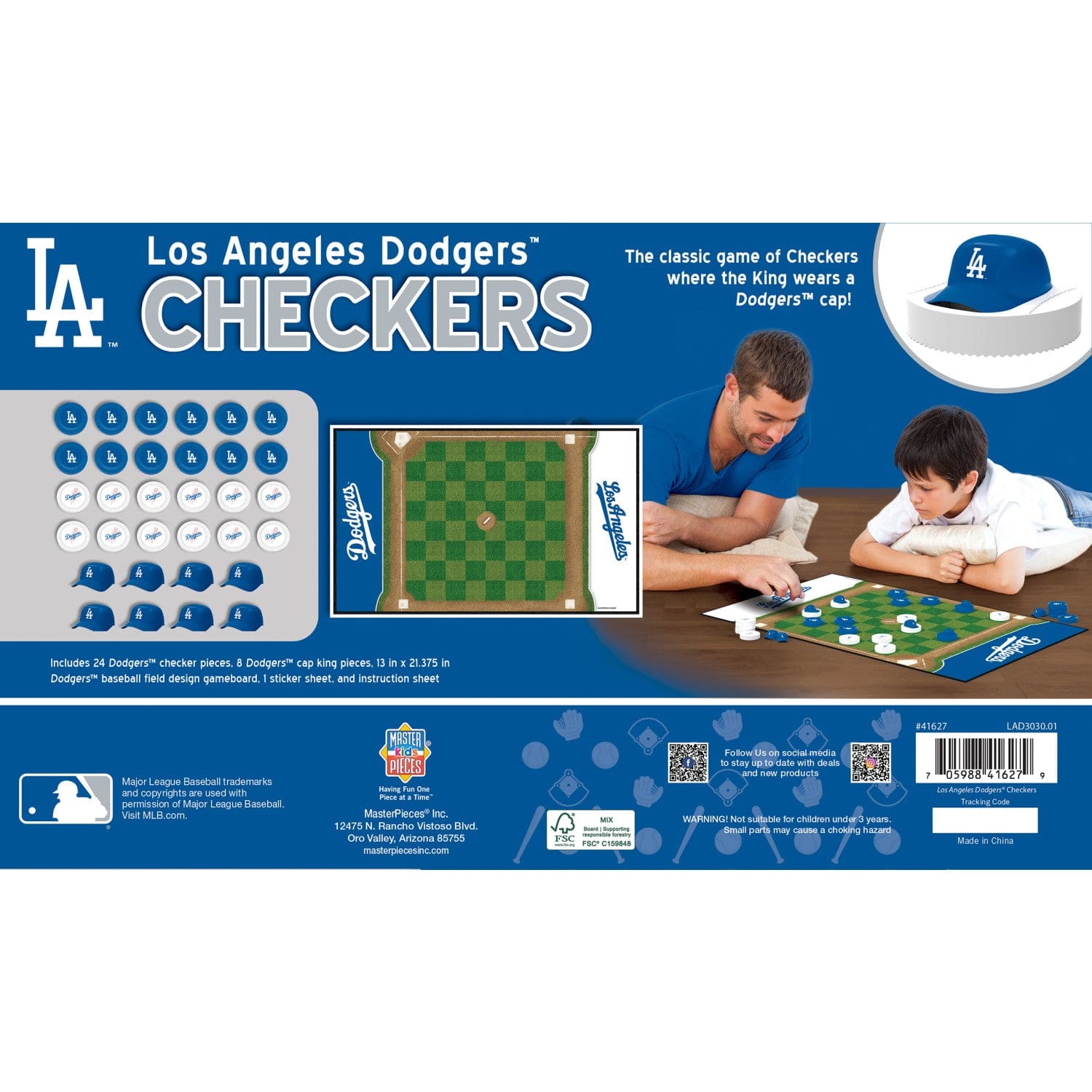 Los Angeles Dodgers Checkers Game - Sports Gifts, Sports Memorabilia, Sports Collectibles, Fan Shop
