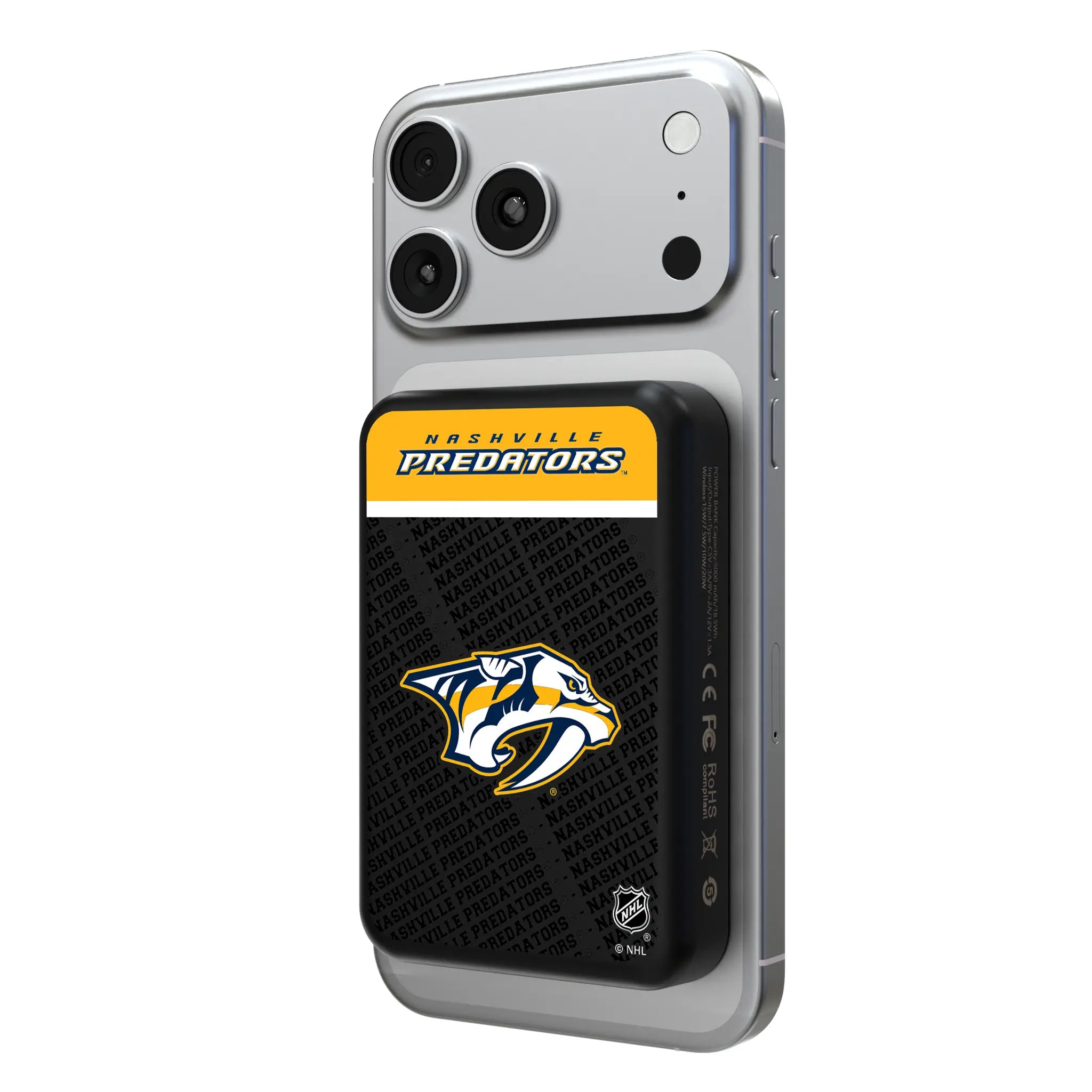 Nashville Predators Endzone Plus Wireless Mag Power Bank