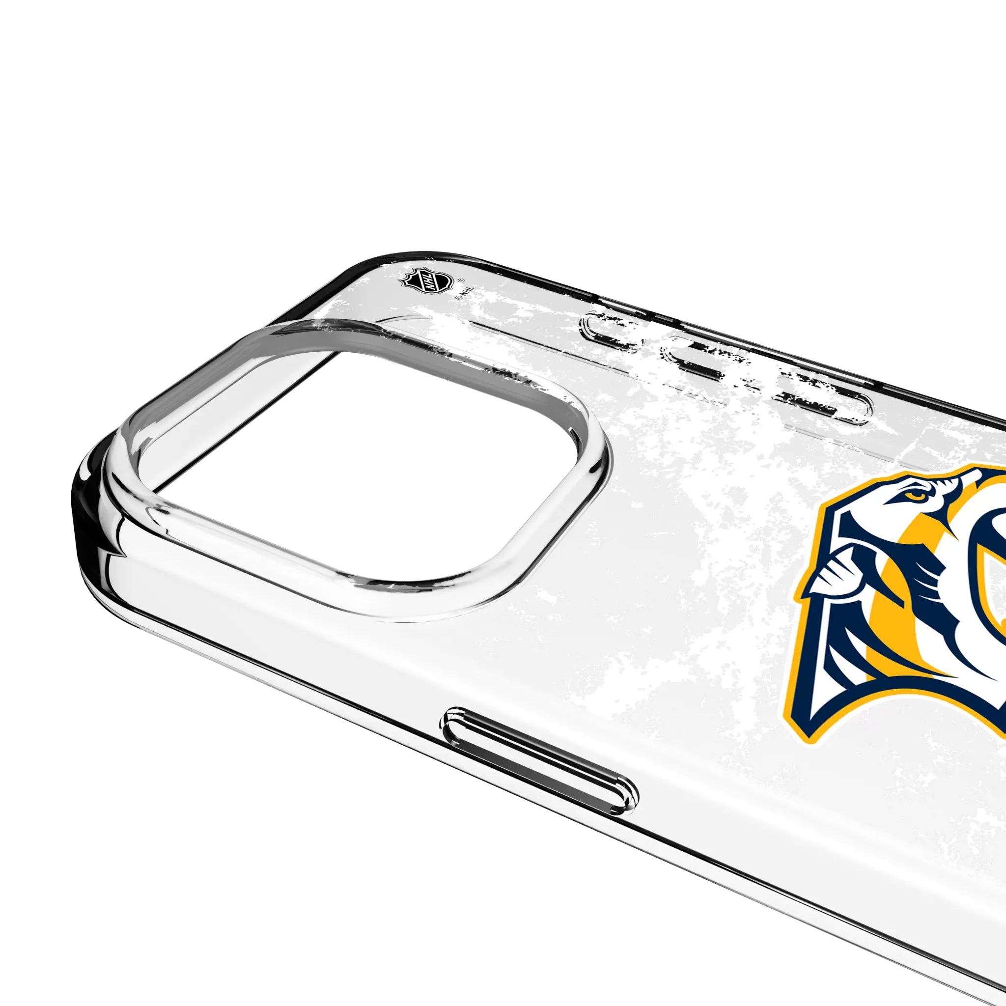 Nashville Predators Ice Stripe Clear Phone Case for Apple iPhone