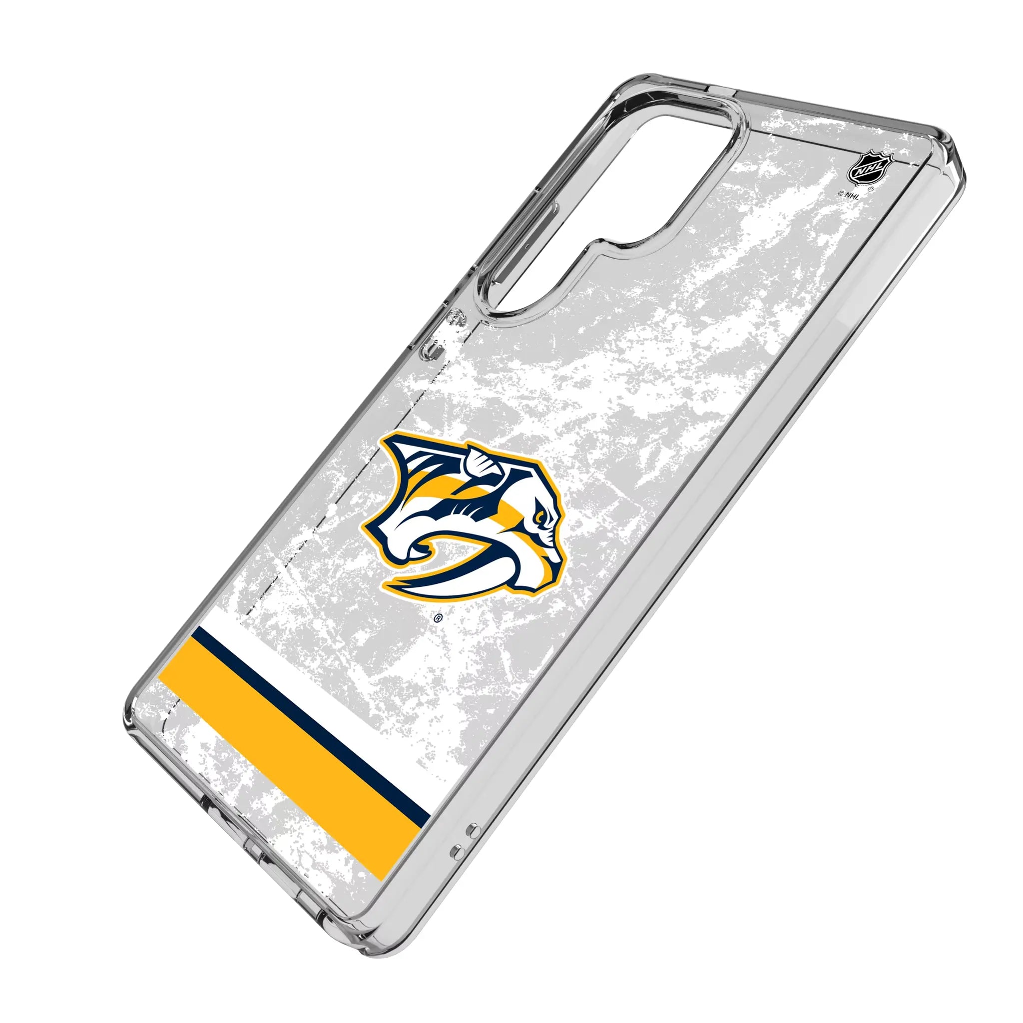 Nashville Predators Ice Stripe Clear Phone Case for Samsung Galaxy