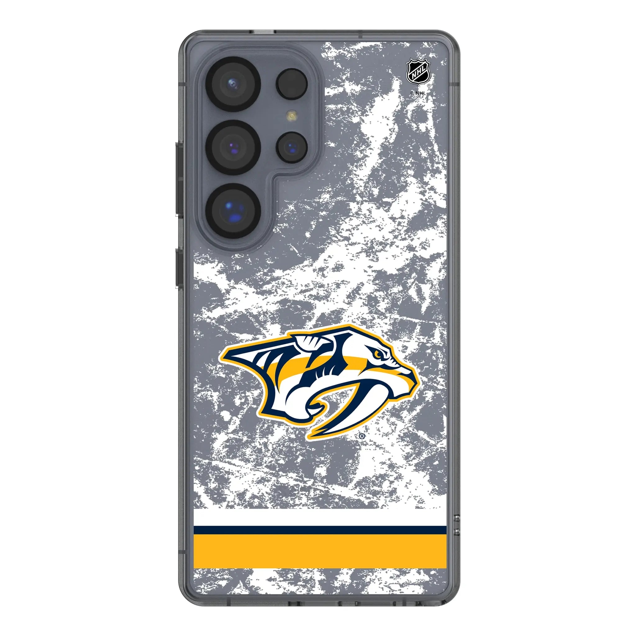 Nashville Predators Ice Stripe Clear Phone Case for Samsung Galaxy