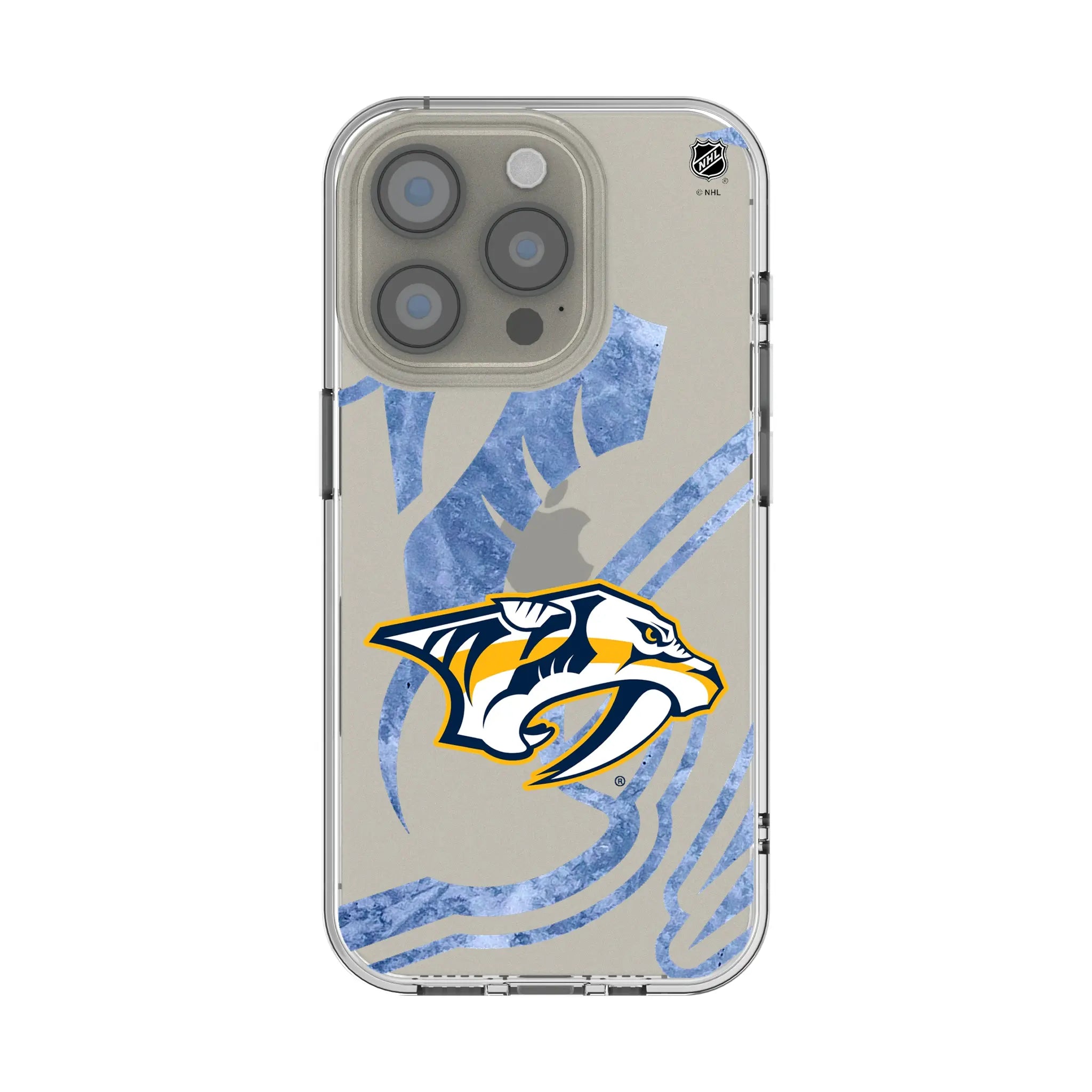 Nashville Predators Ice Tilt Clear Phone Case for Apple iPhone