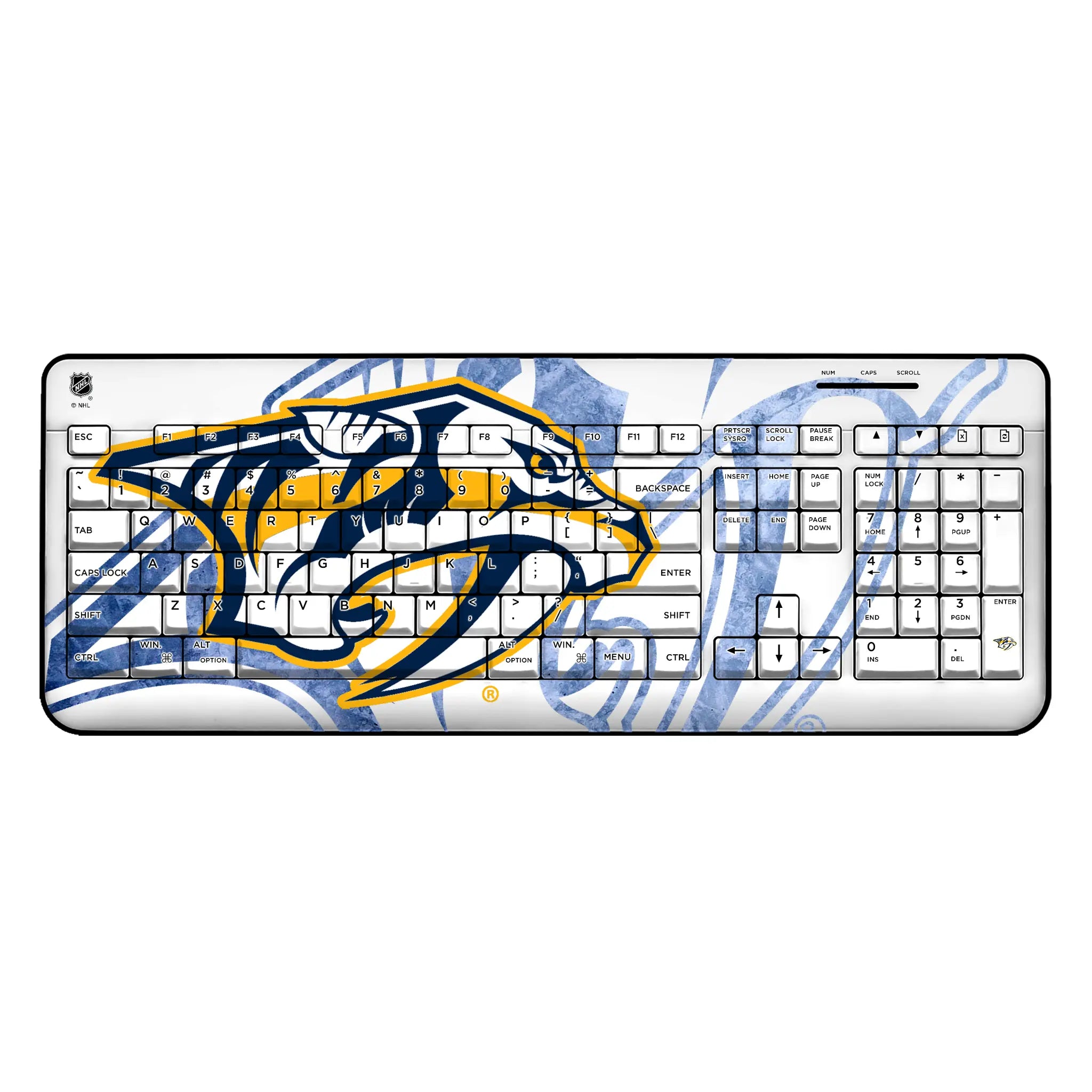 Nashville Predators Ice Tilt Wireless USB Keyboard