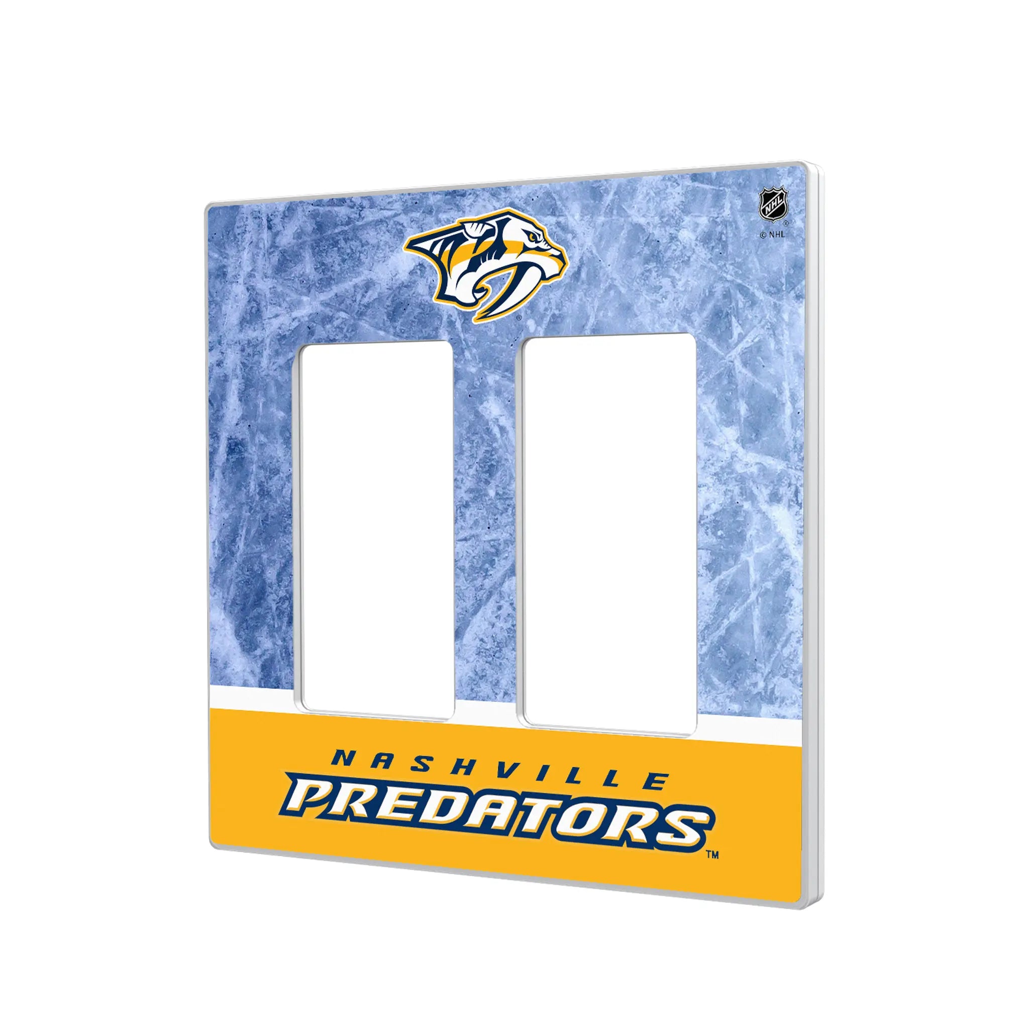 Nashville Predators Ice Wordmark Hidden-Screw Light Switch Plate
