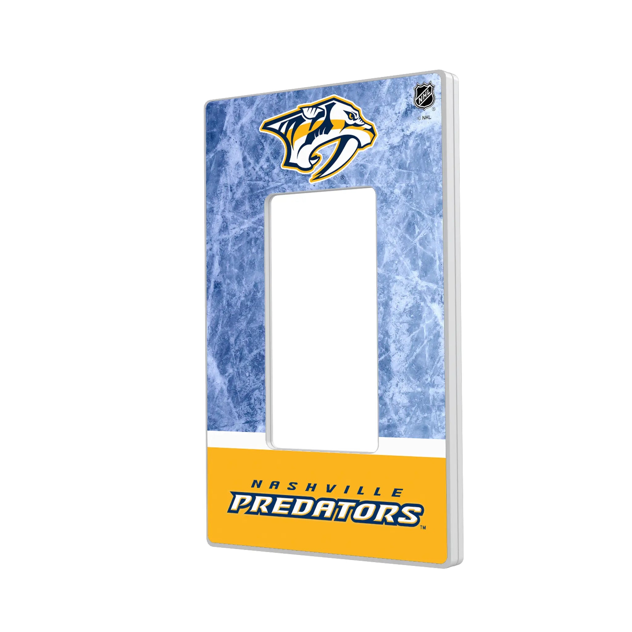 Nashville Predators Ice Wordmark Hidden-Screw Light Switch Plate