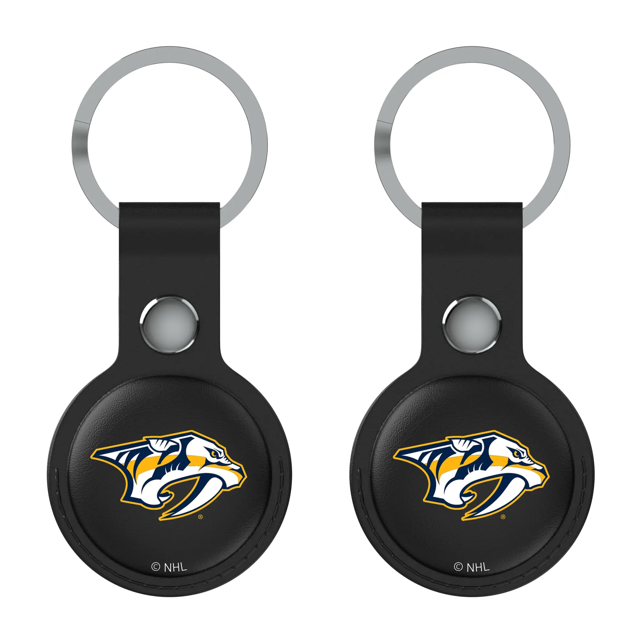 Nashville Predators Insignia Black Airtag Holder 2-Pack