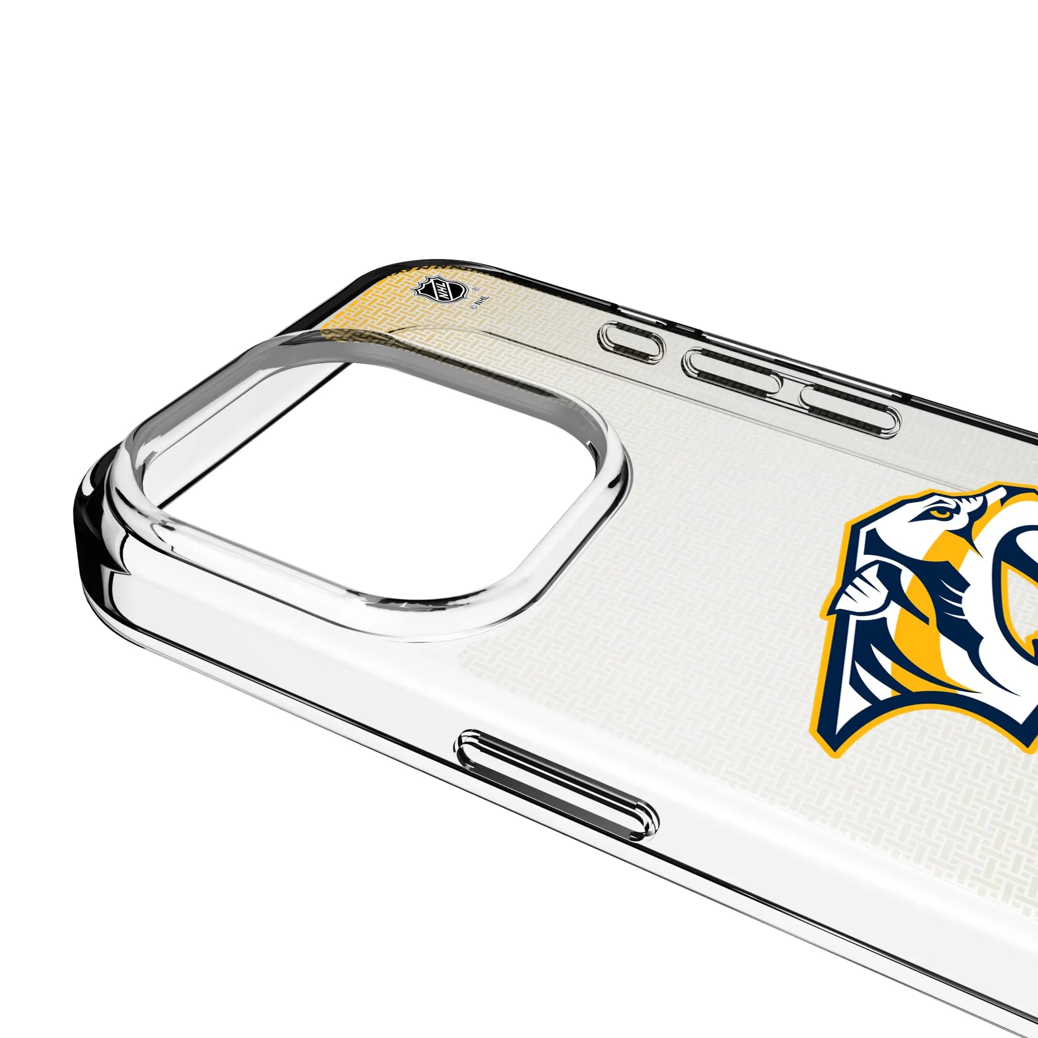 Nashville Predators Linen Clear Phone Case for Apple iPhone