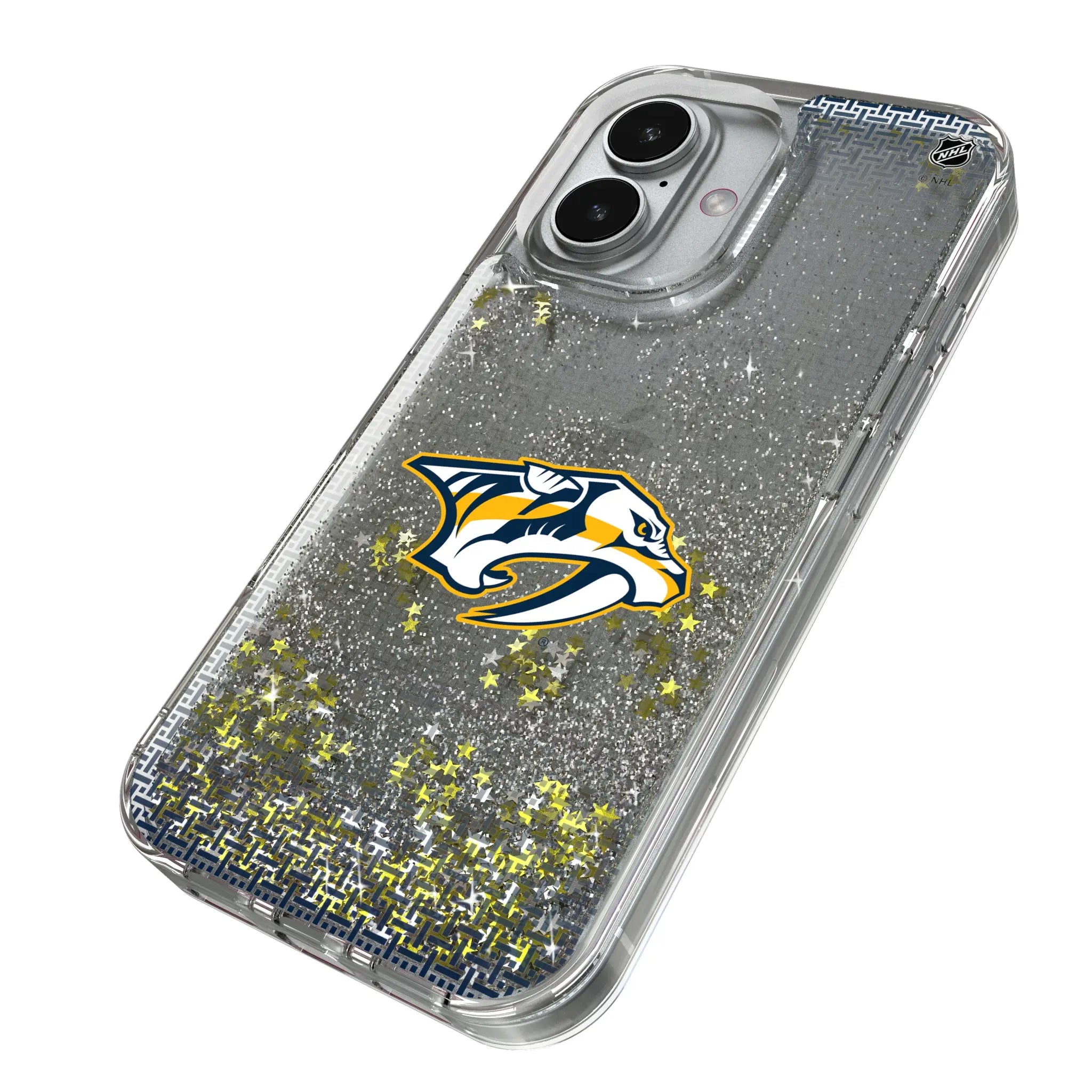 Nashville Predators Linen Glitter Phone Case