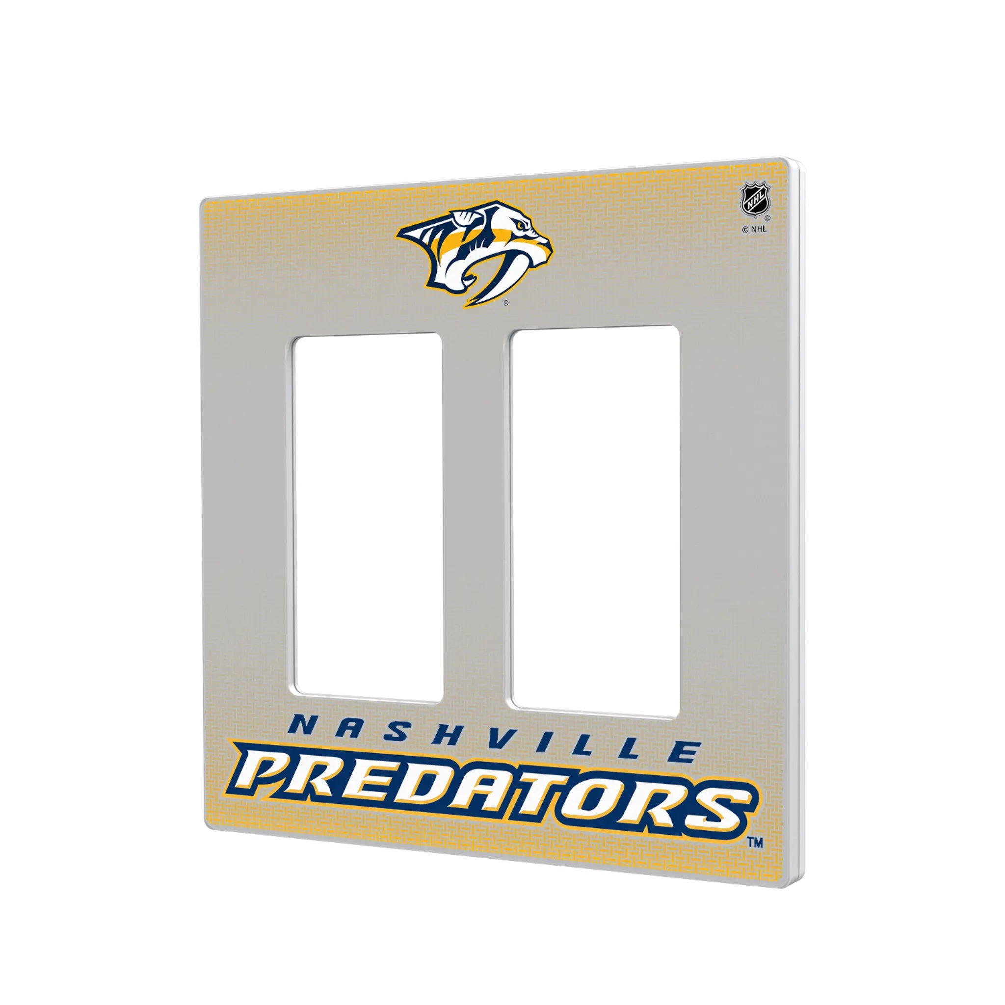 Nashville Predators Linen Hidden-Screw Light Switch Plate