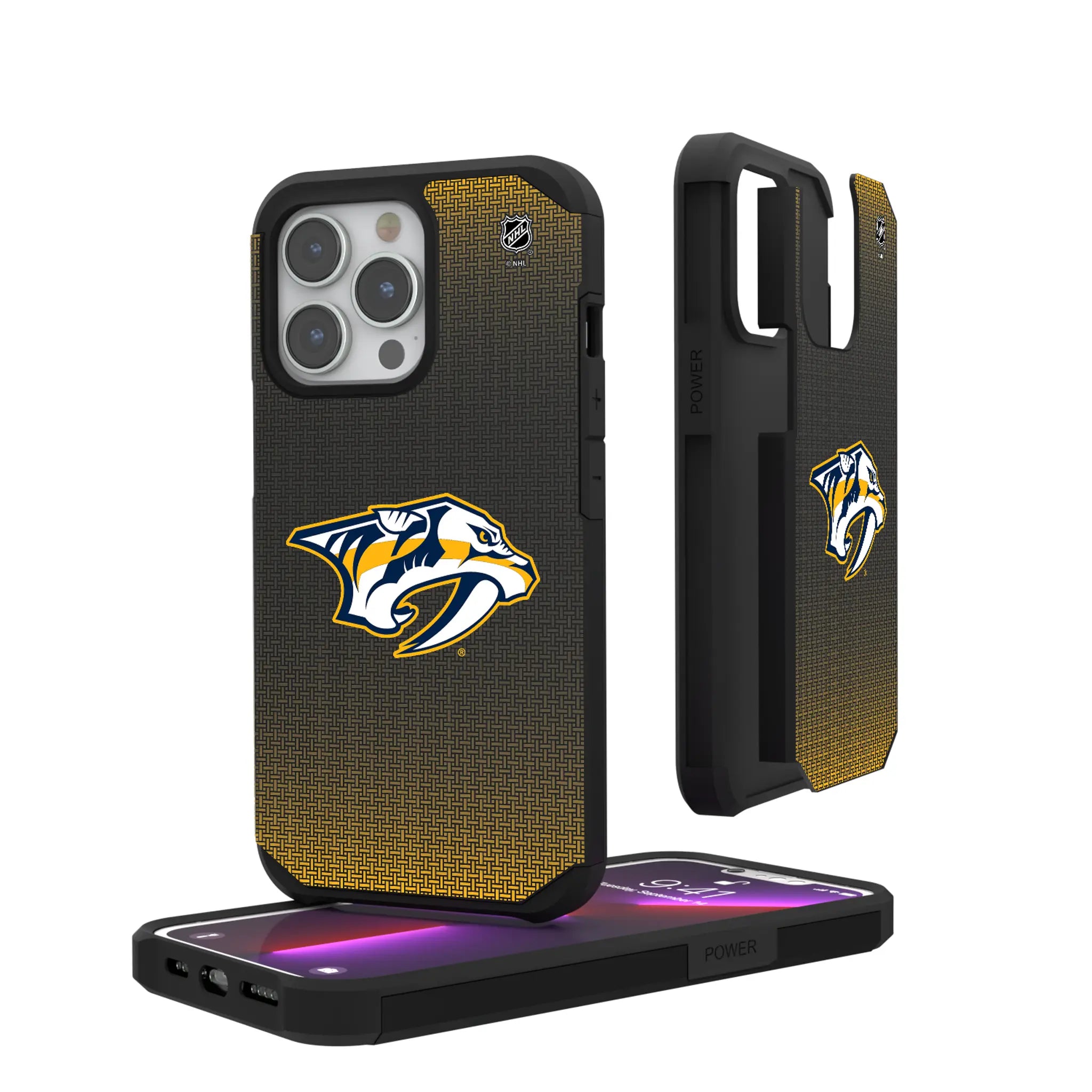 Nashville Predators Linen Rugged Phone Case