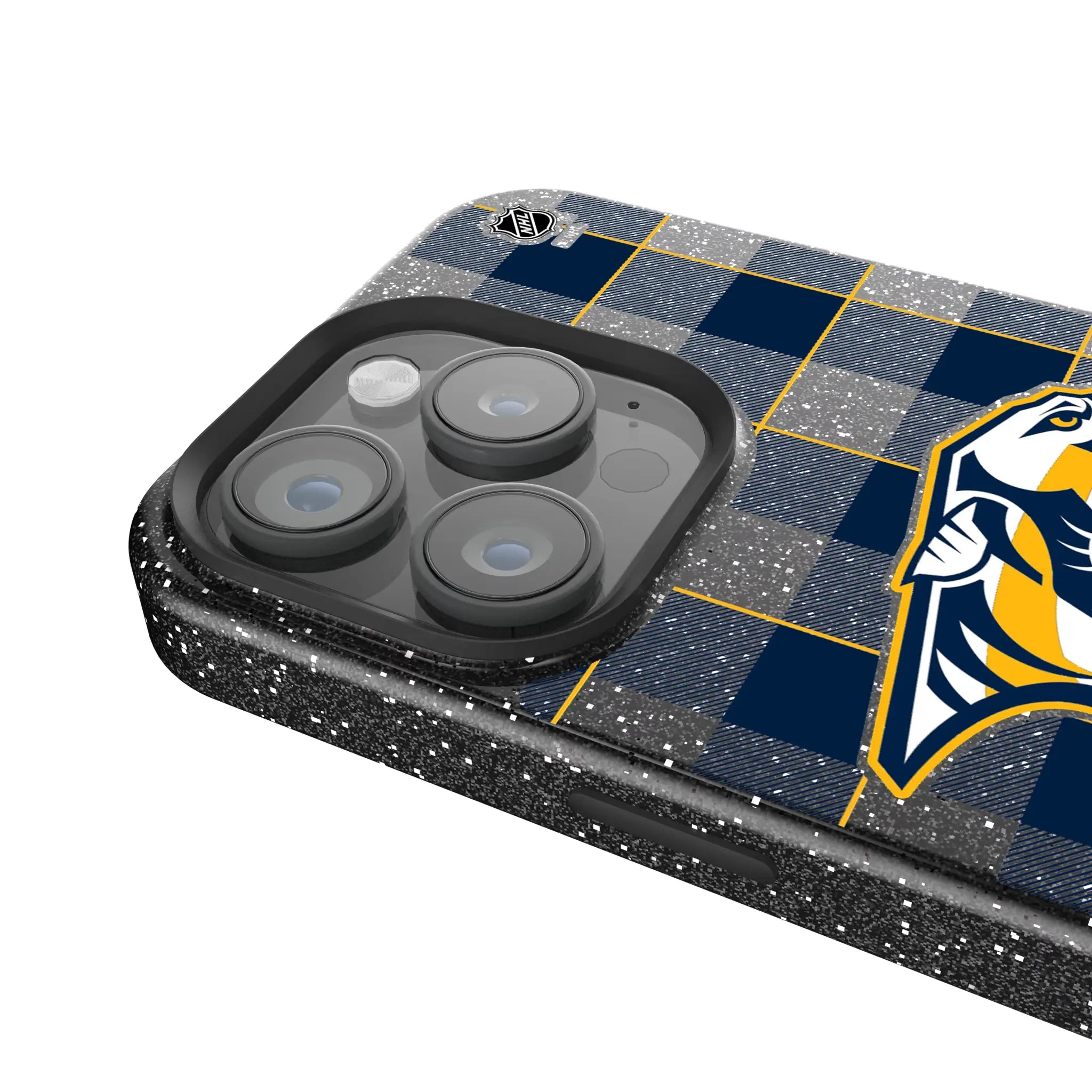 Nashville Predators Plaid Bling Phone Case