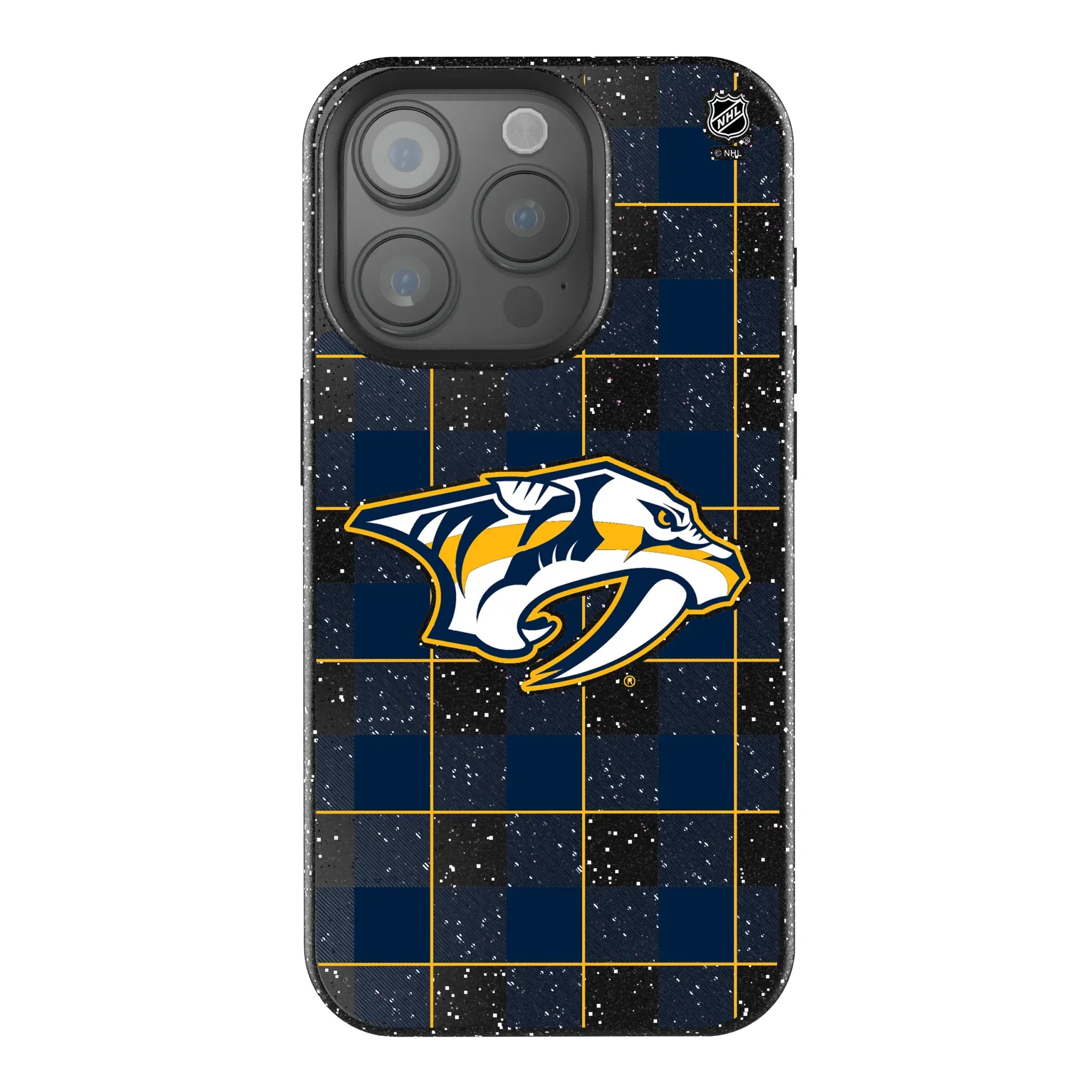 Nashville Predators Plaid Bling Phone Case