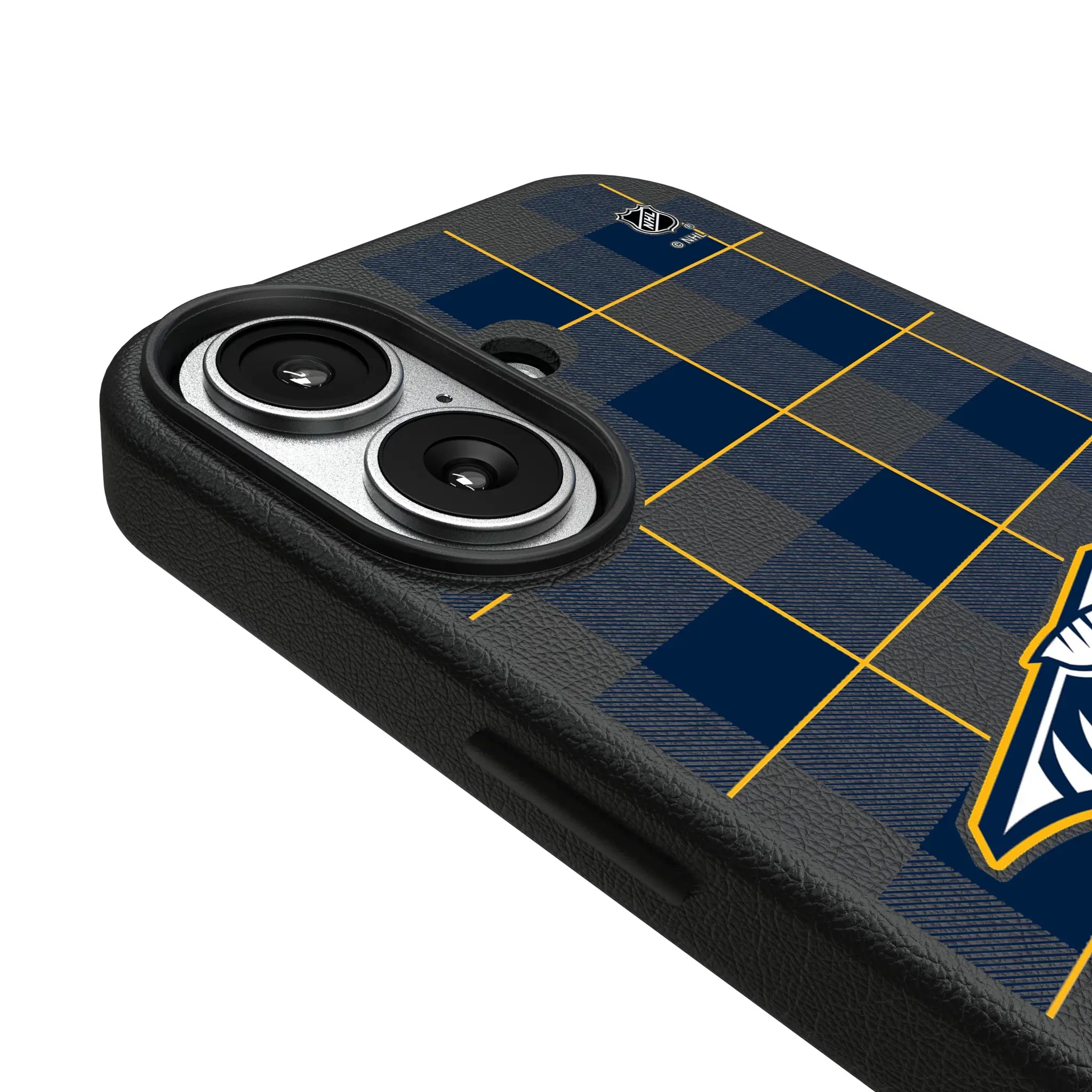 Nashville Predators Plaid MagSafe Compatible Phone Case for Apple iPhone