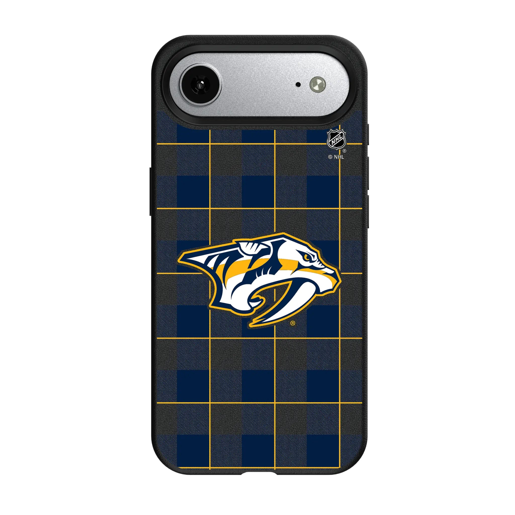 Nashville Predators Plaid MagSafe Compatible Phone Case for Apple iPhone