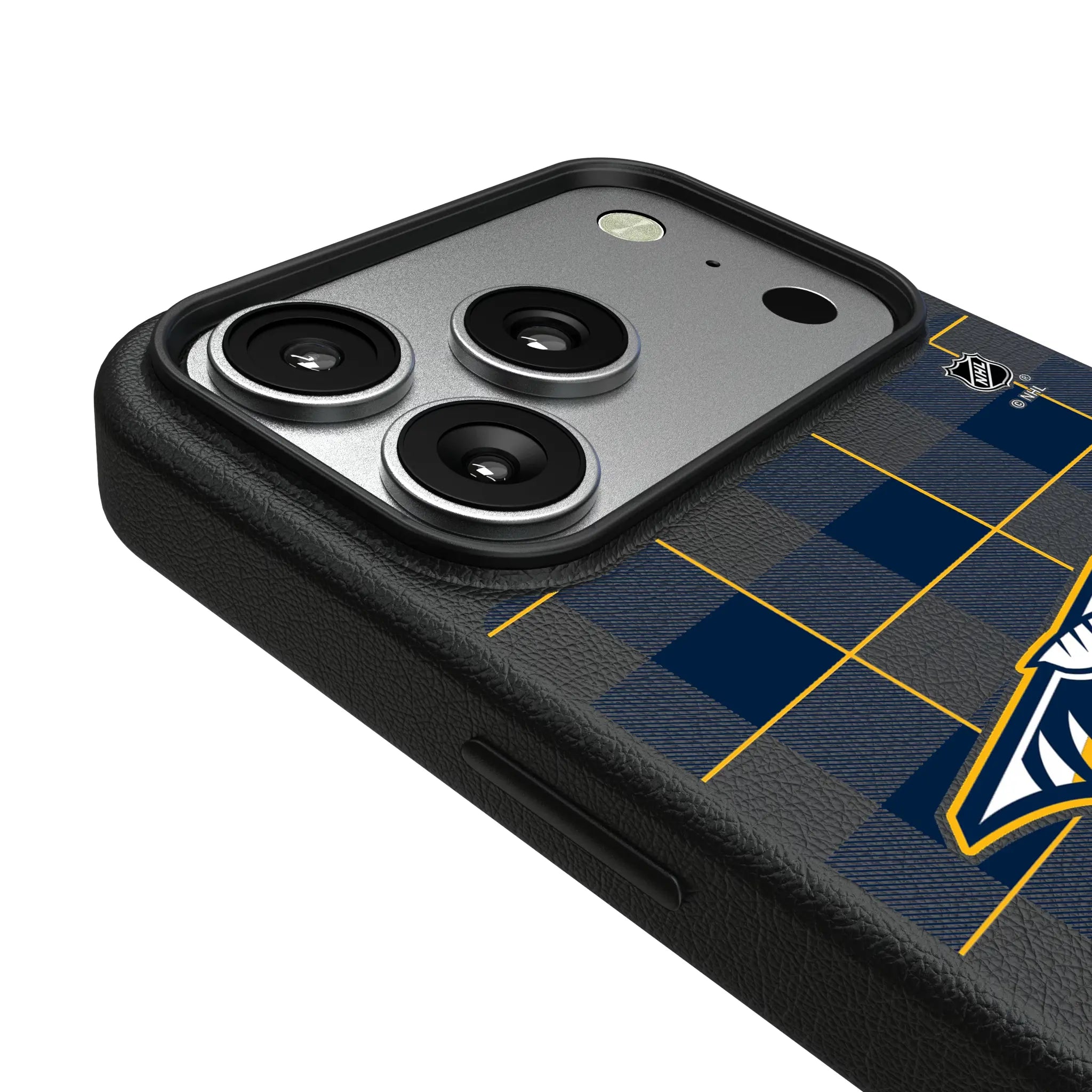 Nashville Predators Plaid MagSafe Compatible Phone Case for Apple iPhone
