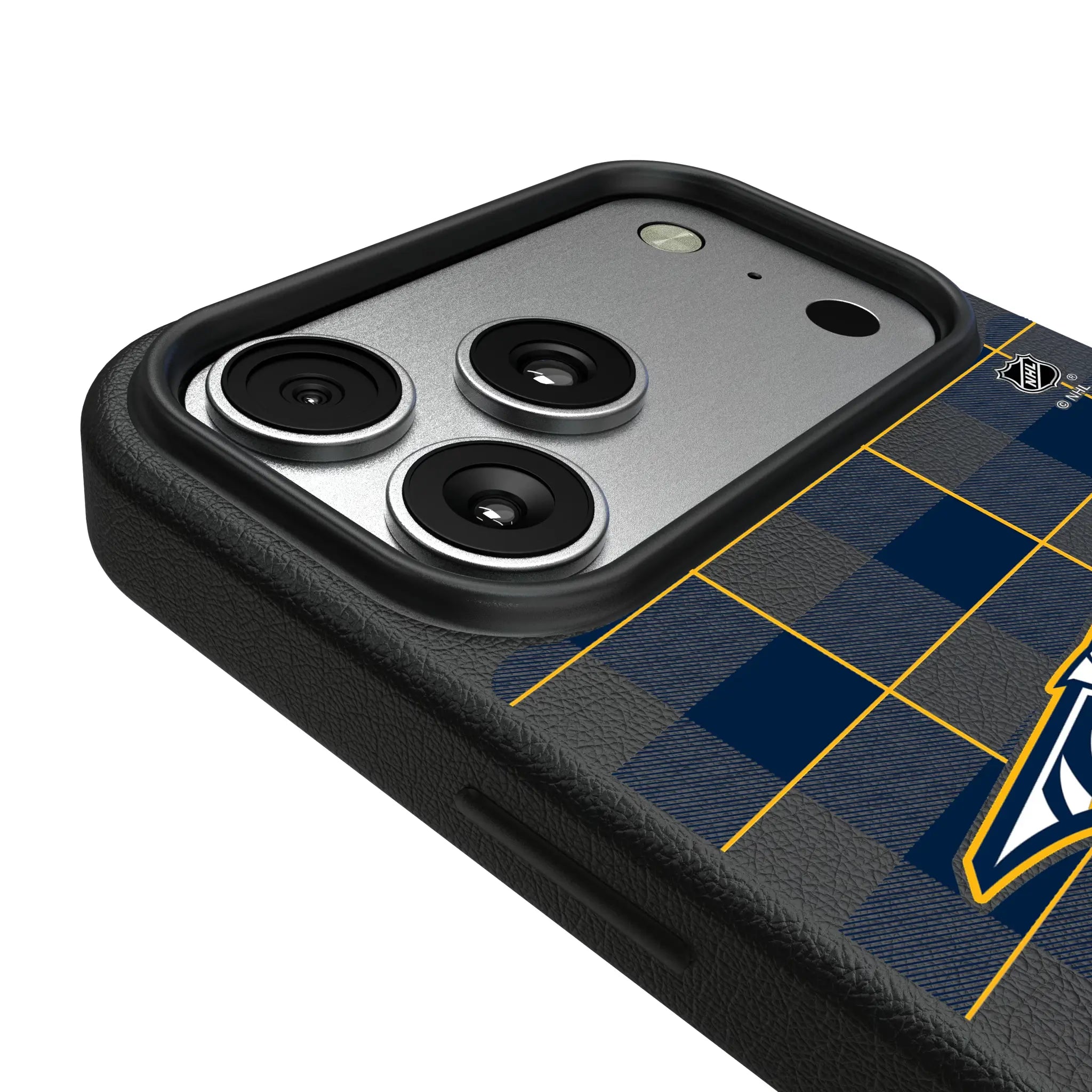Nashville Predators Plaid MagSafe Compatible Phone Case for Apple iPhone