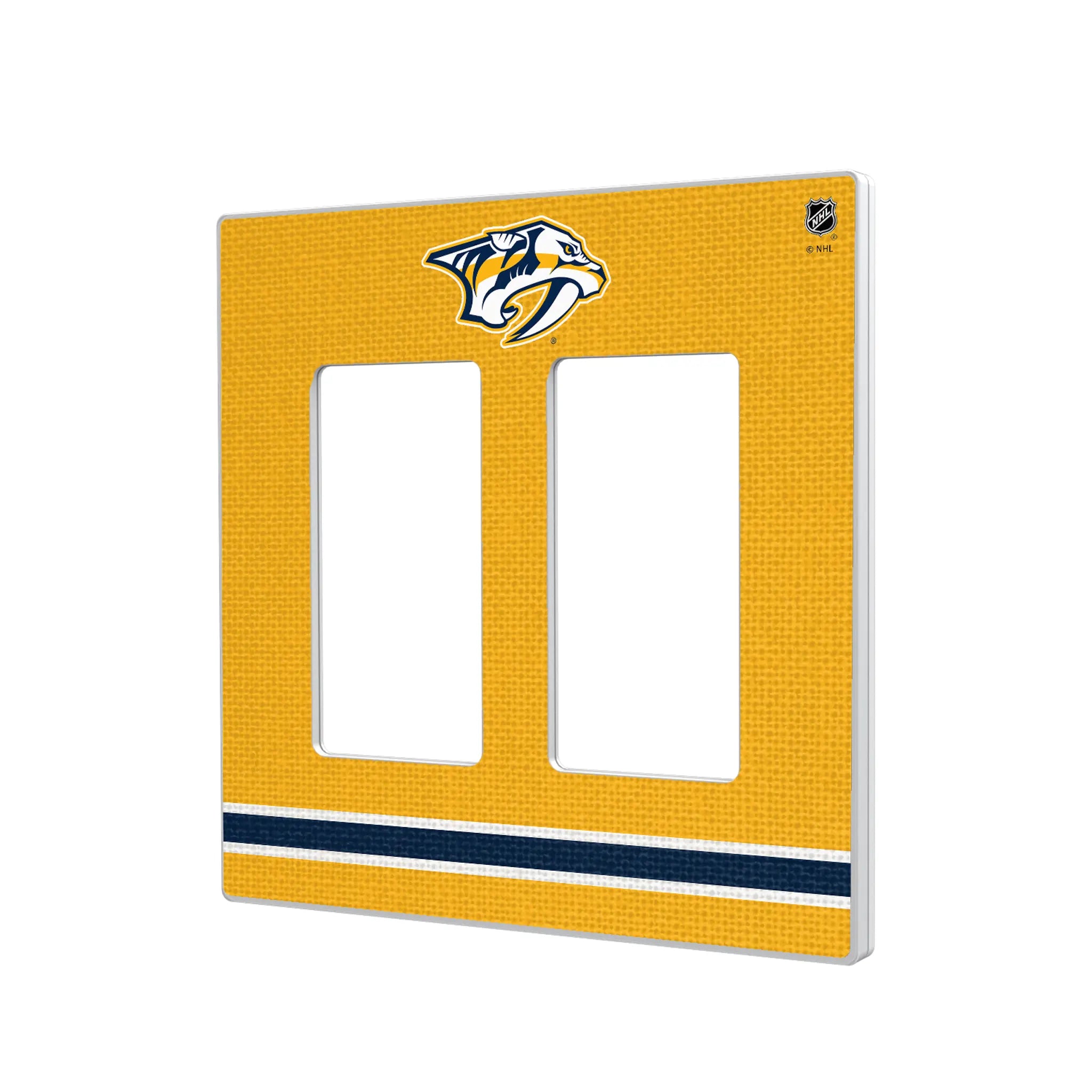 Nashville Predators Stripe Hidden-Screw Light Switch Plate