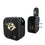 Nashville Predators Text Backdrop 2 in 1 USB A/C Charger