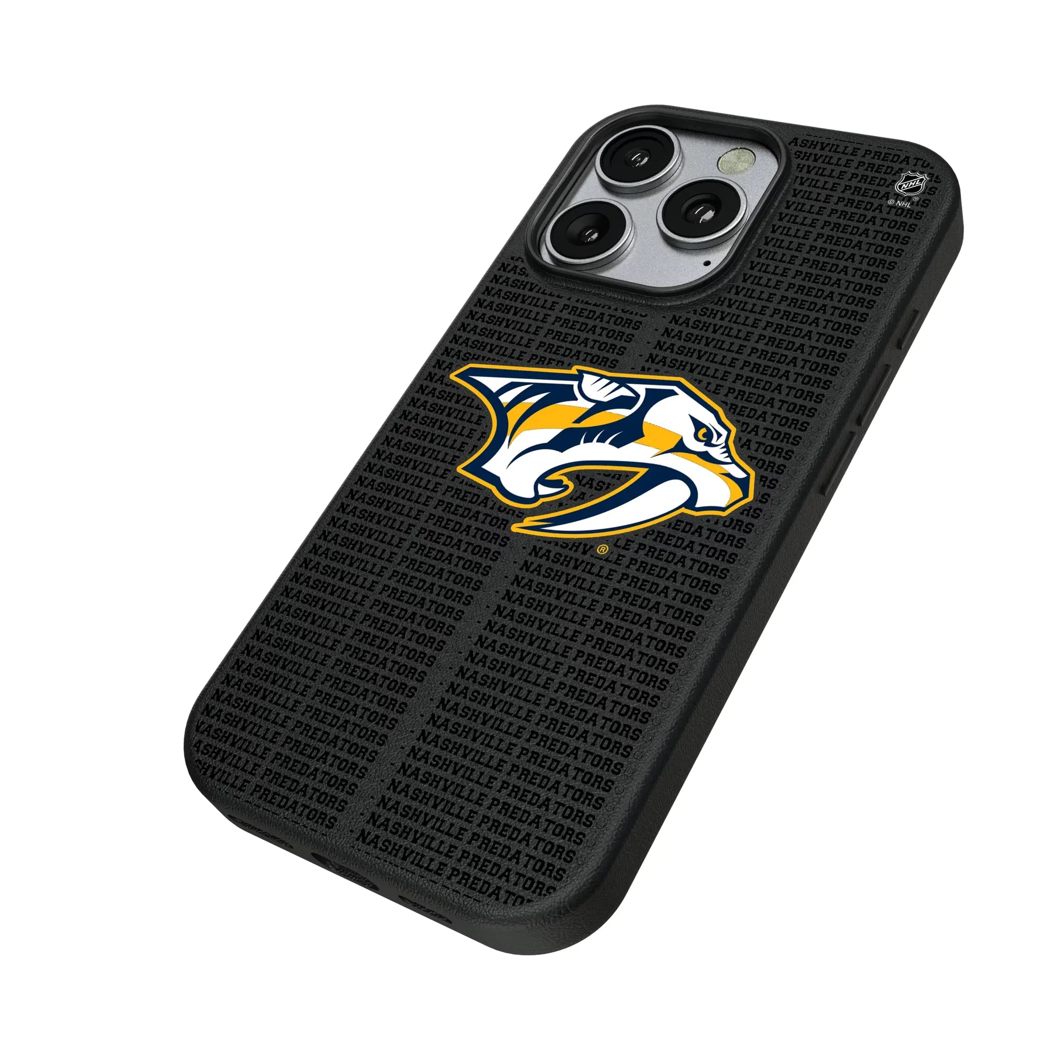 Nashville Predators Text Backdrop MagSafe Compatible Phone Case for Apple iPhone