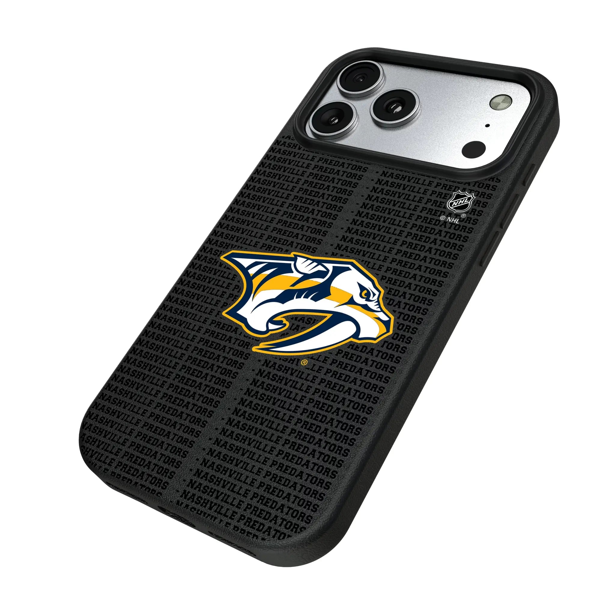 Nashville Predators Text Backdrop MagSafe Compatible Phone Case for Apple iPhone