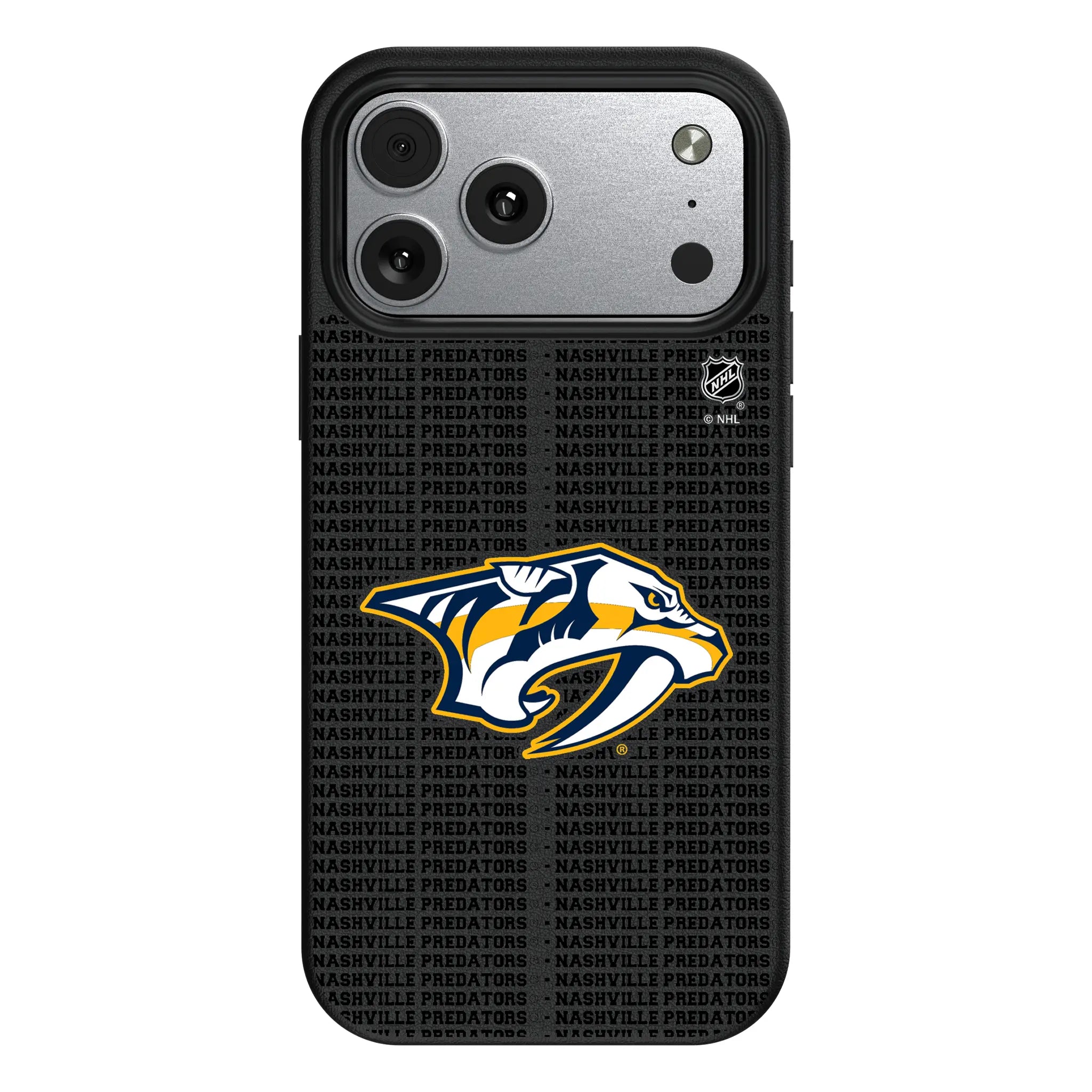 Nashville Predators Text Backdrop MagSafe Compatible Phone Case for Apple iPhone