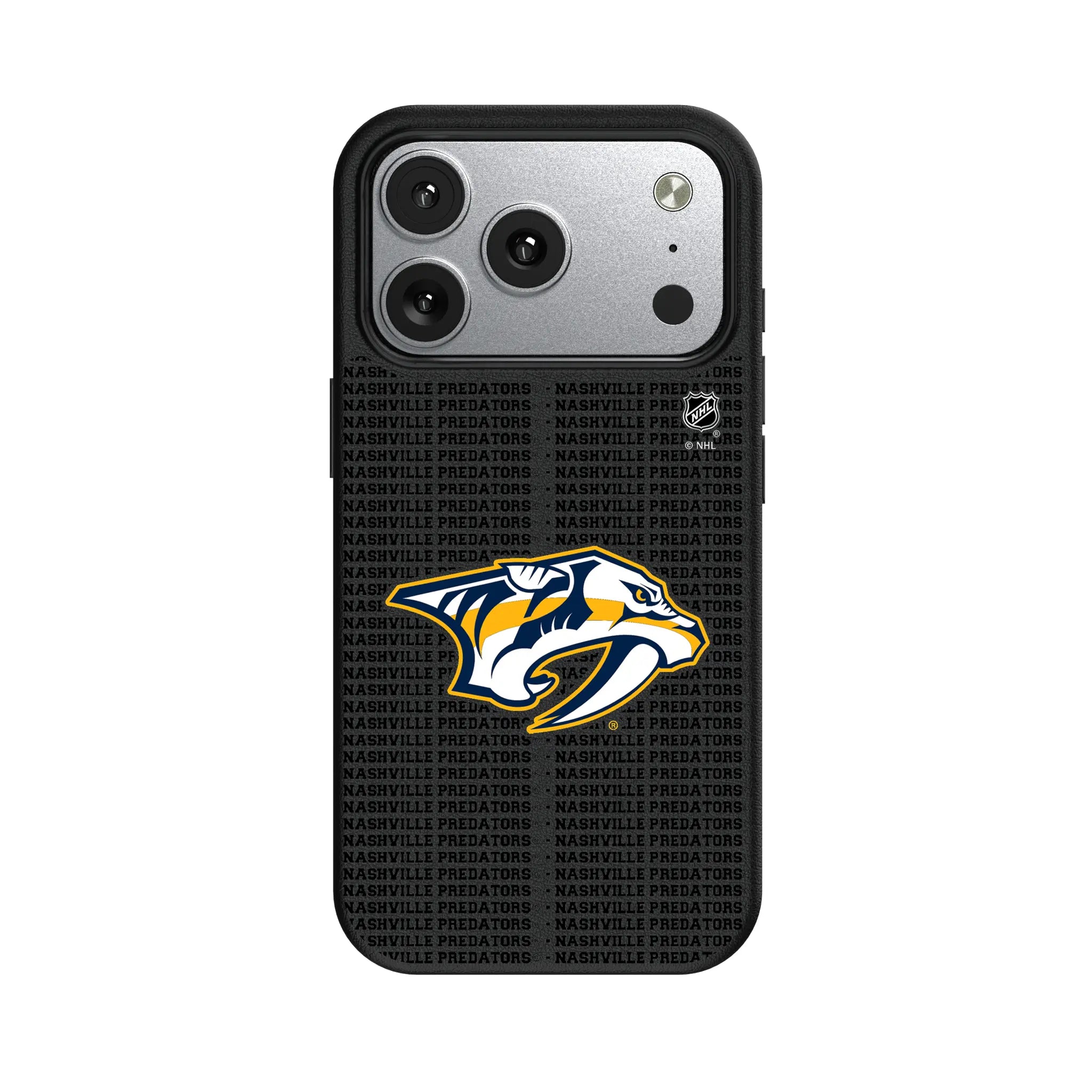 Nashville Predators Text Backdrop MagSafe Compatible Phone Case for Apple iPhone