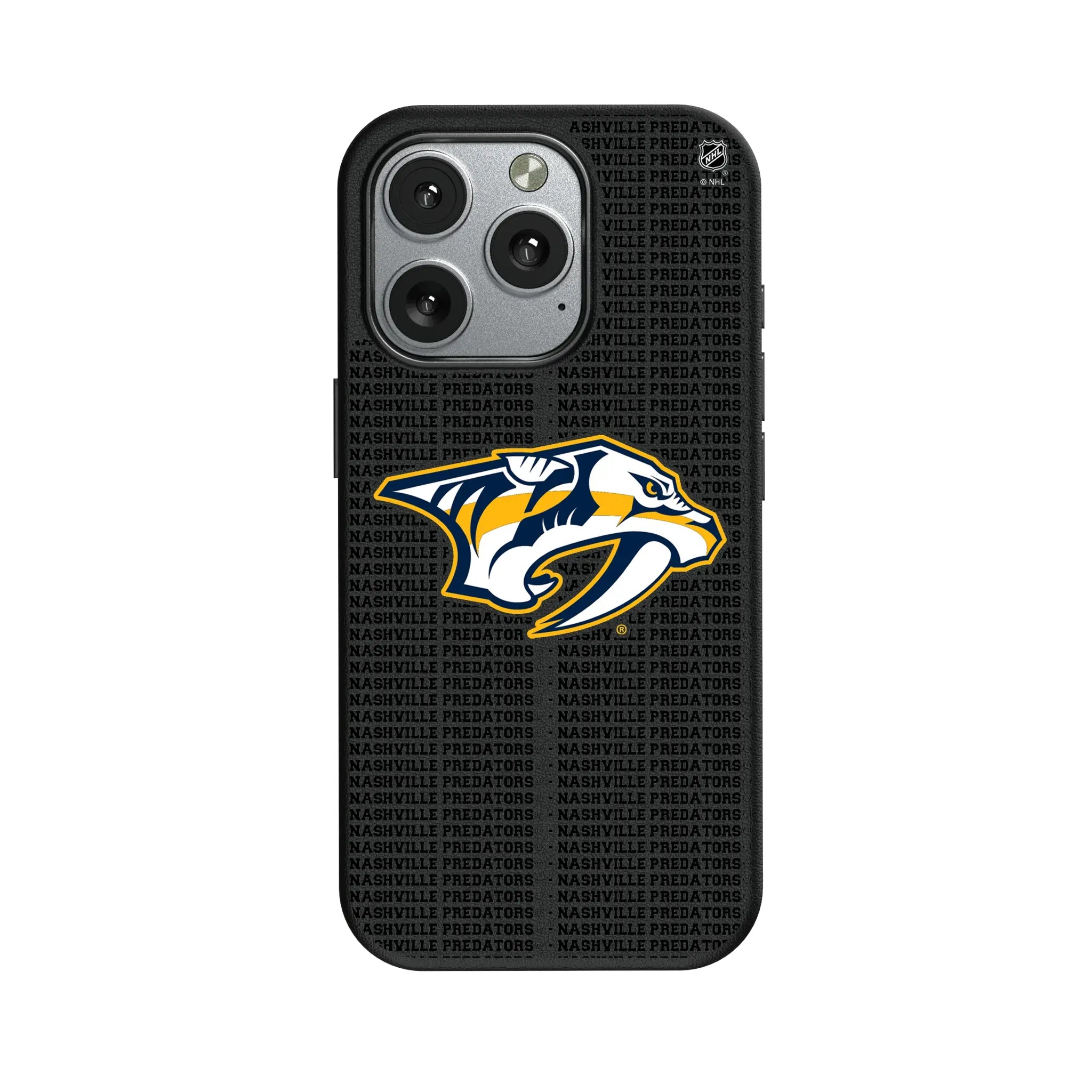 Nashville Predators Text Backdrop MagSafe Compatible Phone Case for Apple iPhone