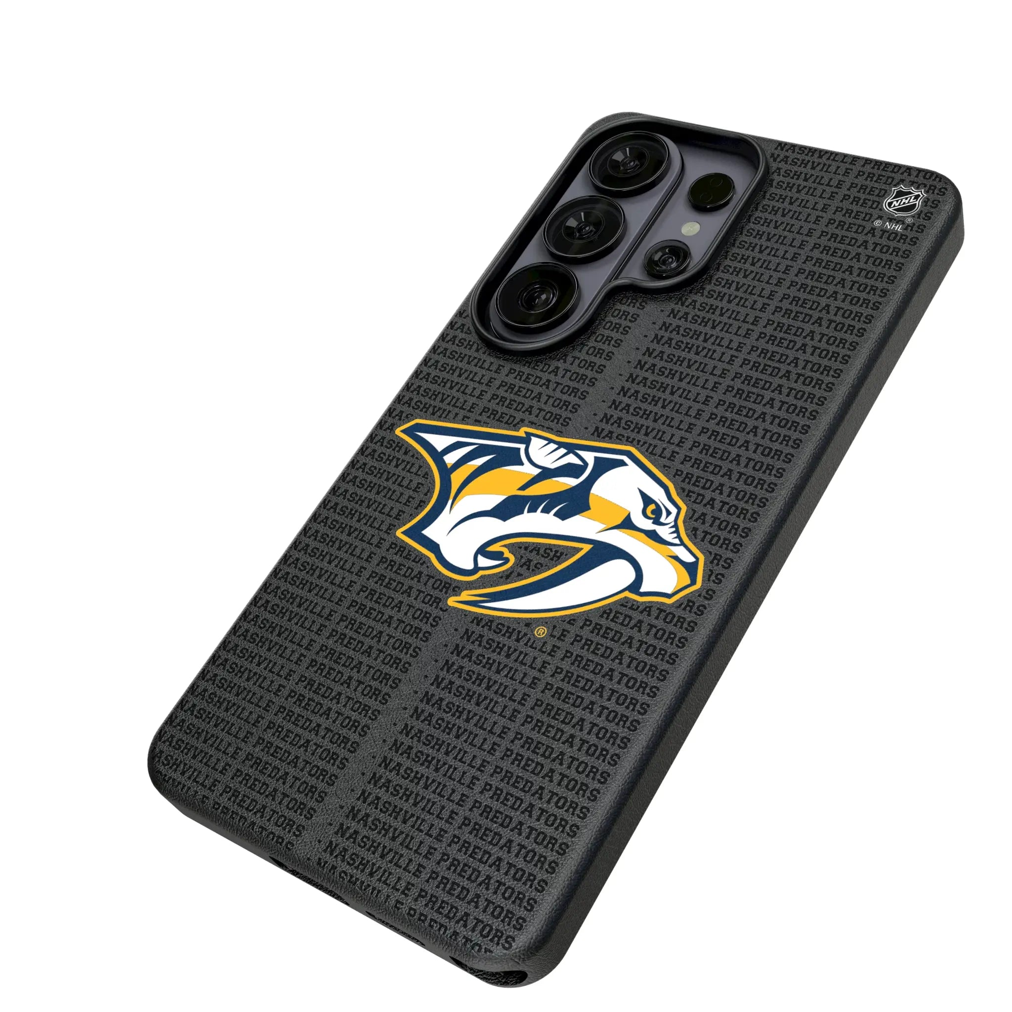 Nashville Predators Text Backdrop MagSafe Compatible Phone Case for Samsung Galaxy