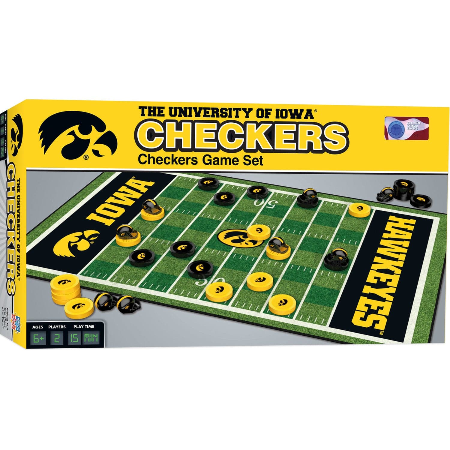 Iowa Hawkeyes Checkers Game - Sports Gifts, Sports Memorabilia, Sports Collectibles, Fan Shop