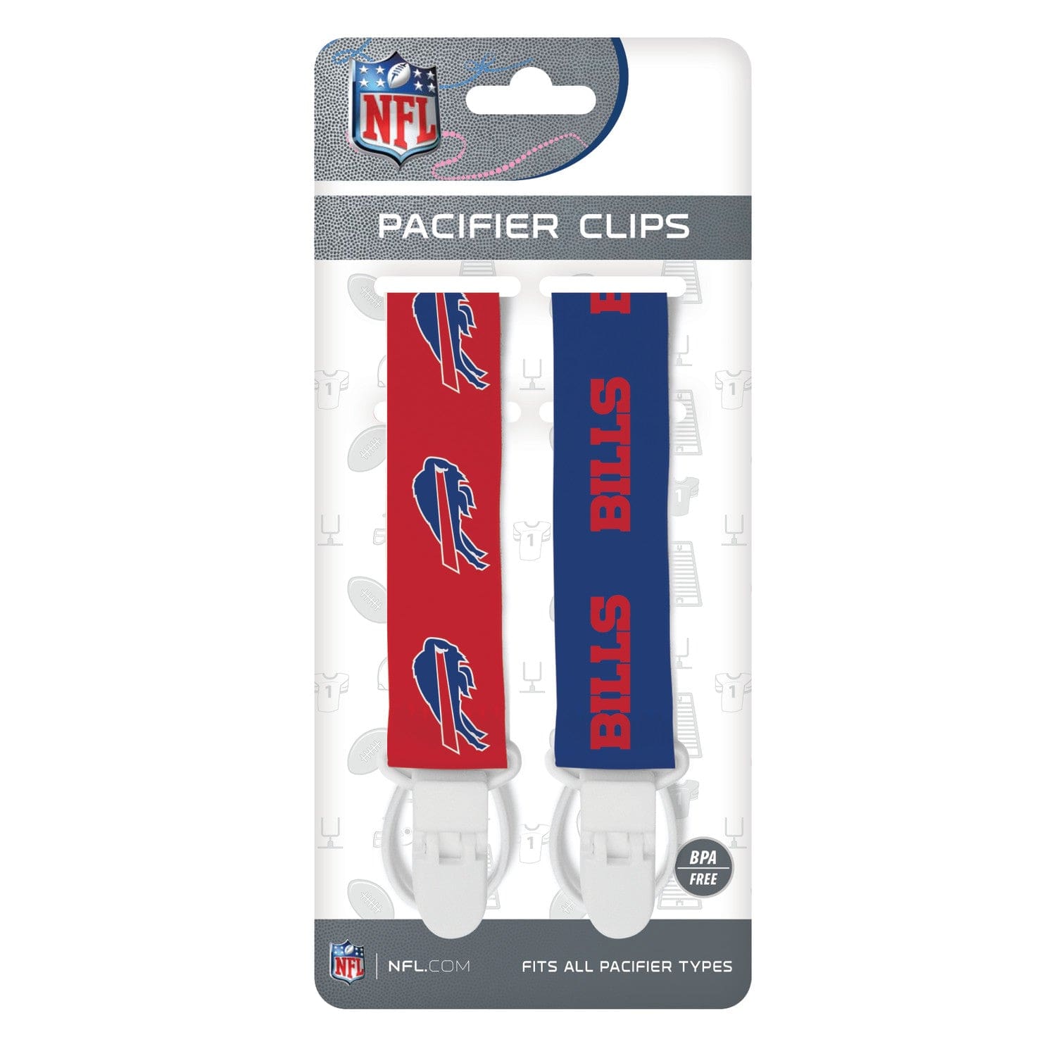 Buffalo Bills Pacifier Clip Set - 2-Pack