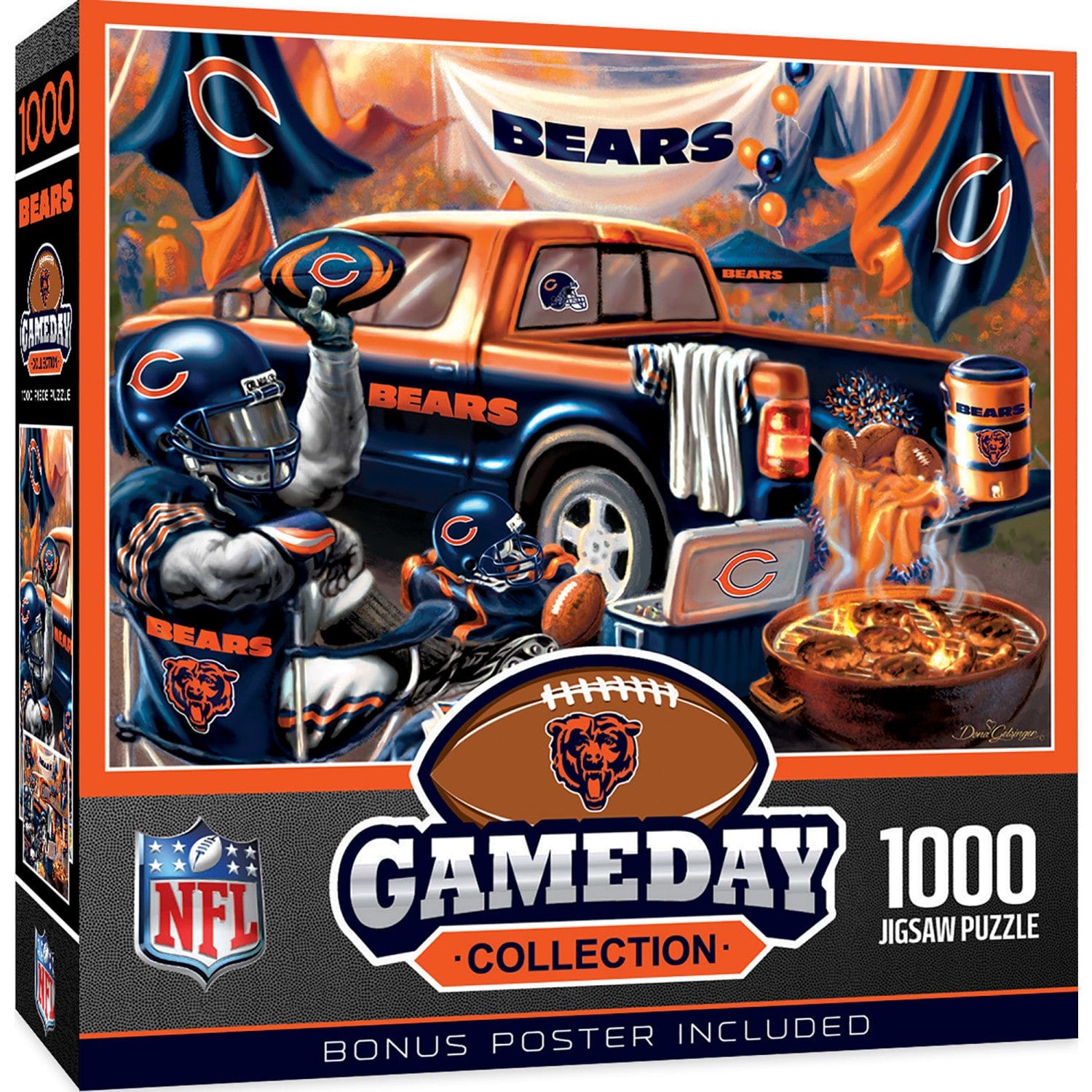 Chicago Bears Gameday 1000 Piece Jigsaw Puzzle - Sports Gifts, Sports Memorabilia, Sports Collectibles, Fan Shop