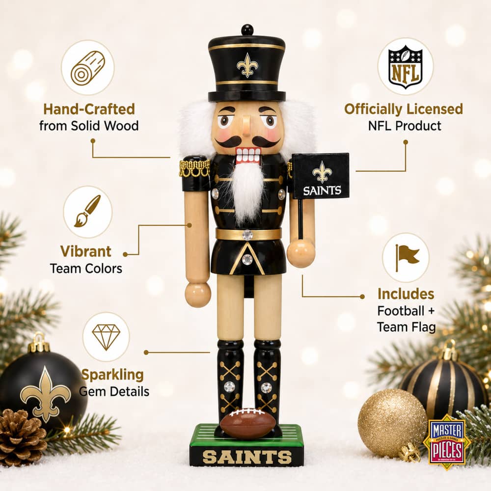 New Orleans Saints Collectible Nutcracker