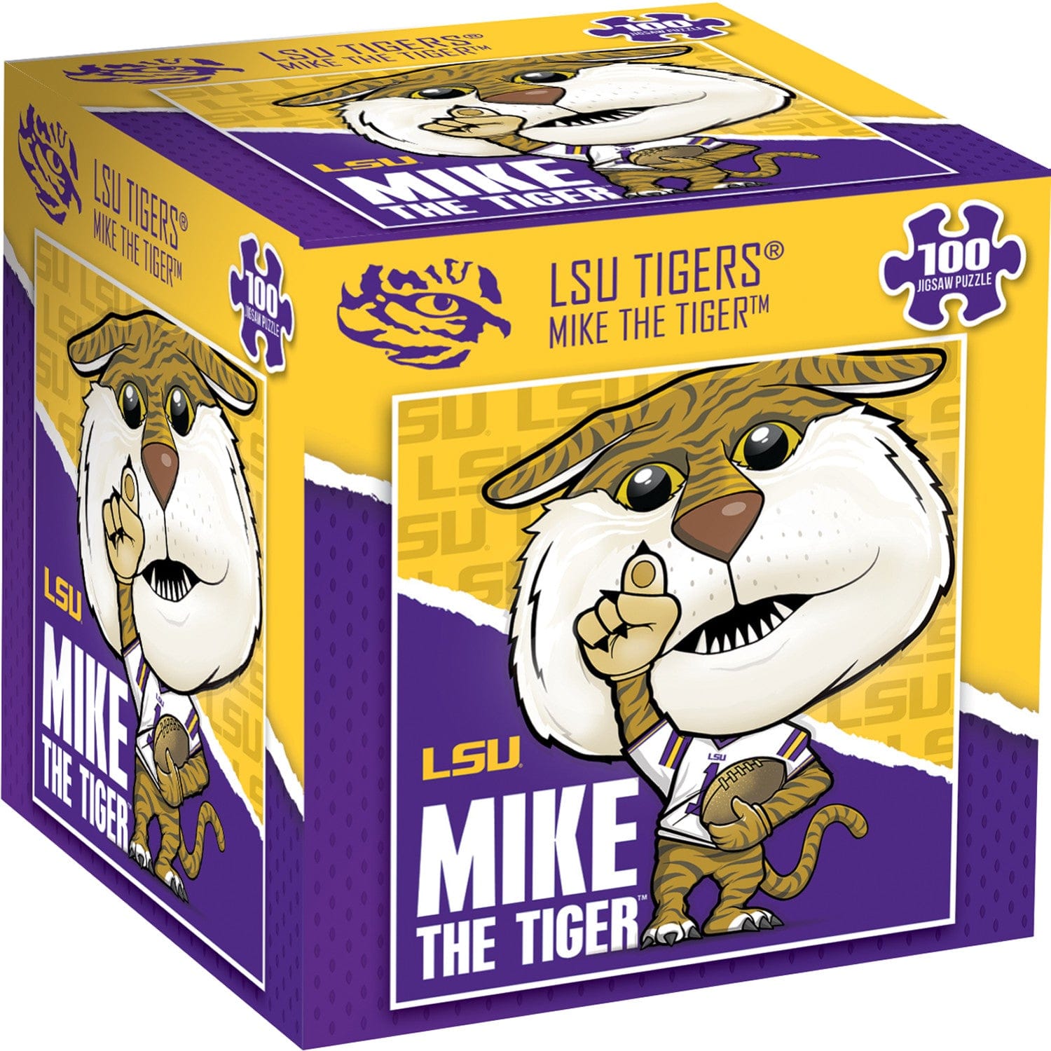 LSU Tigers - NCAA Mascot 100 Piece Jigsaw Puzzle