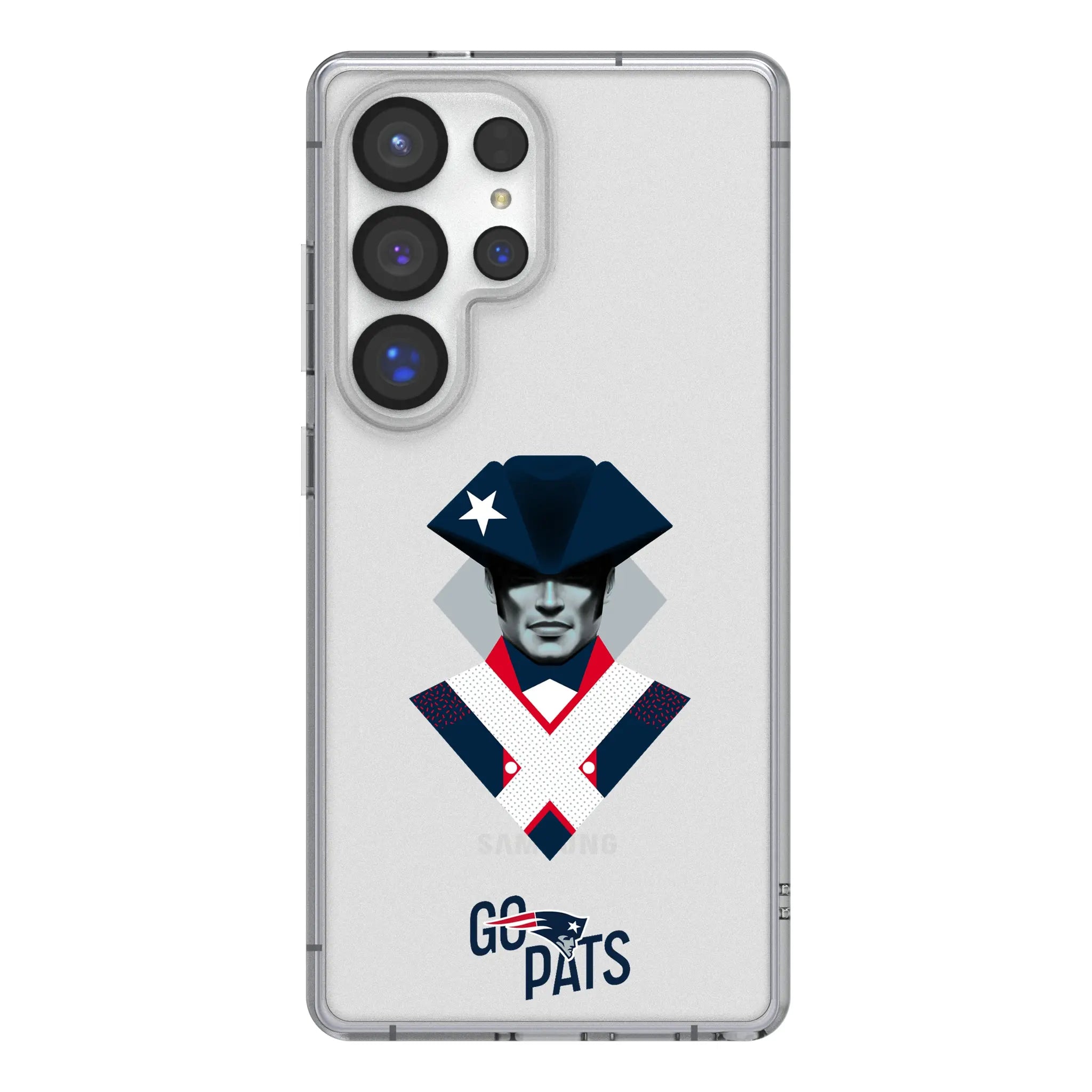New England Patriots 2024 Edition Clear Phone Case for Samsung Galaxy