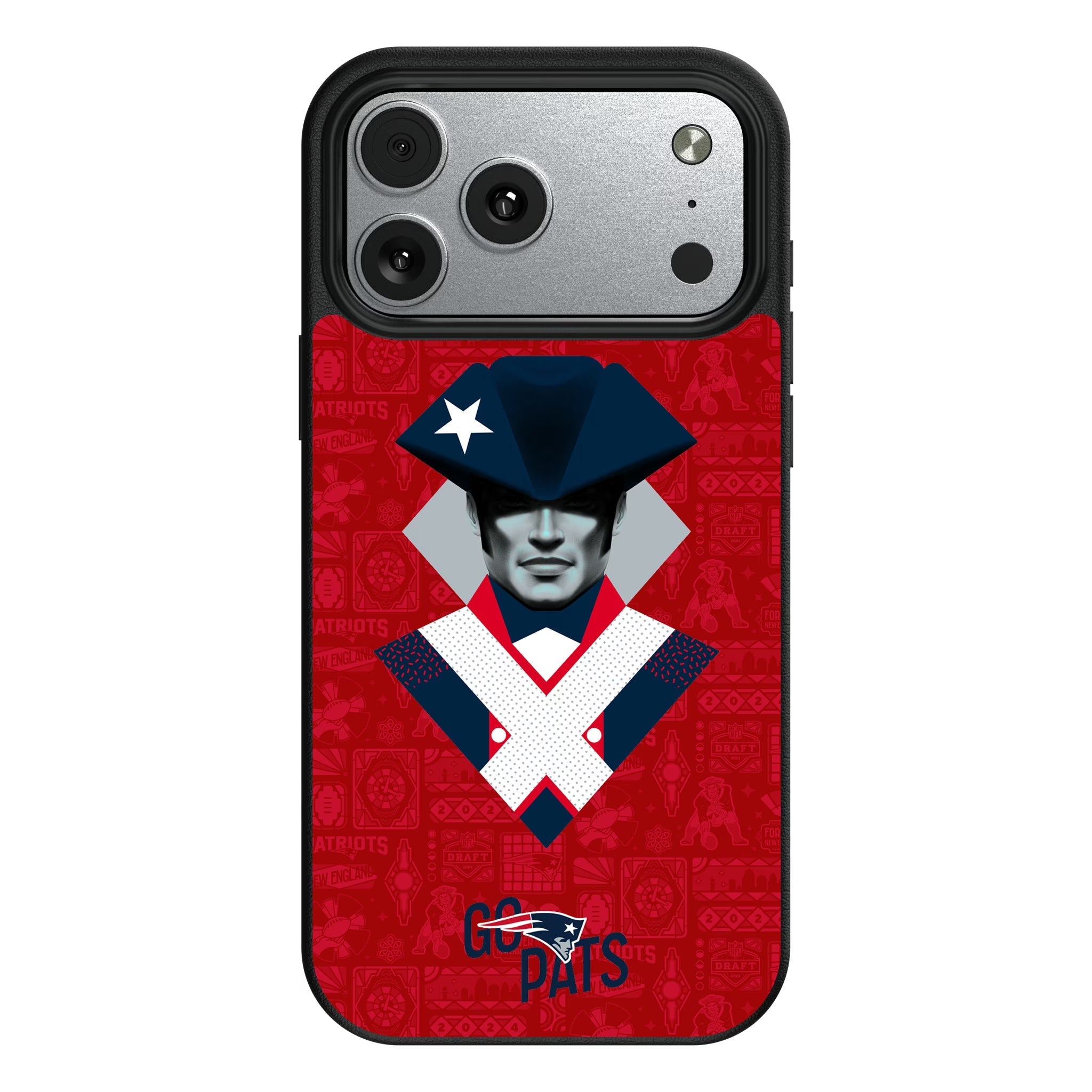 New England Patriots 2024 Illustrated Limited Edition Magnetic Phone Case - Sports Gifts, Sports Memorabilia, Sports Collectibles, Fan Shop