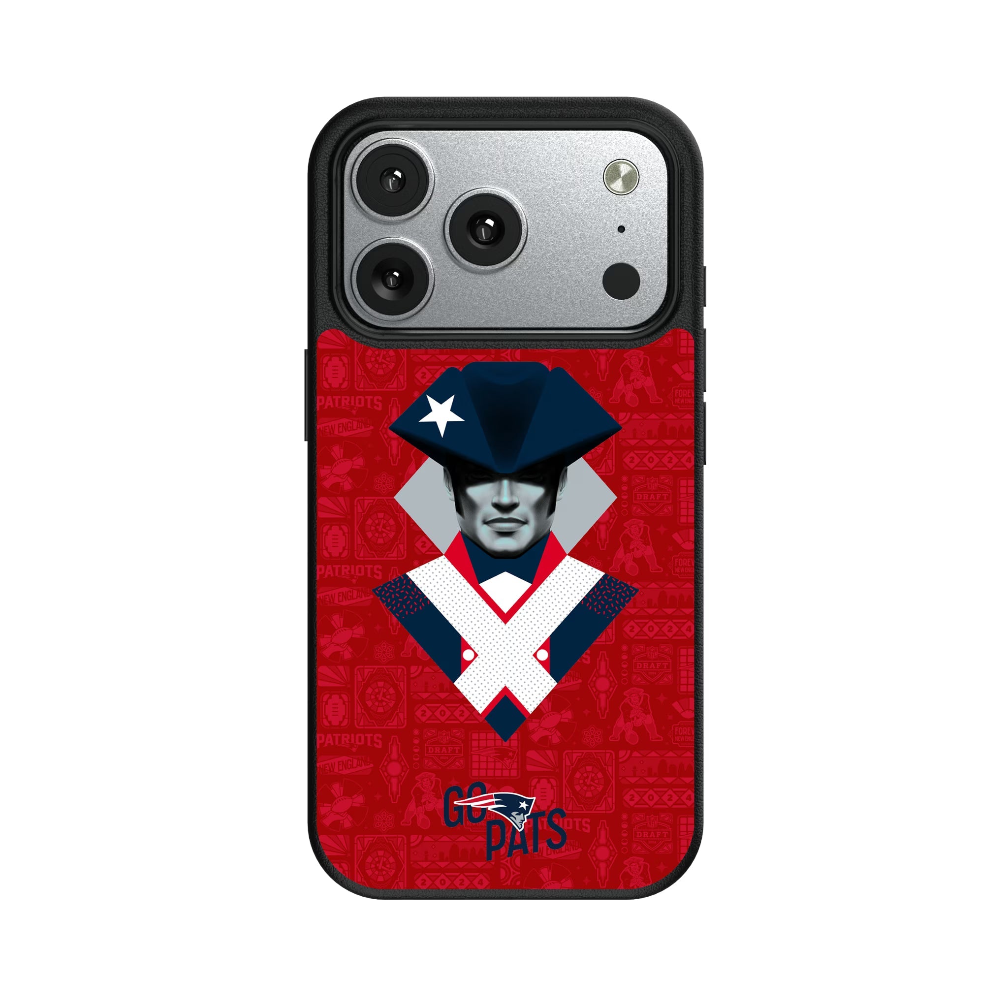 New England Patriots 2024 Illustrated Limited Edition Magnetic Phone Case - Sports Gifts, Sports Memorabilia, Sports Collectibles, Fan Shop