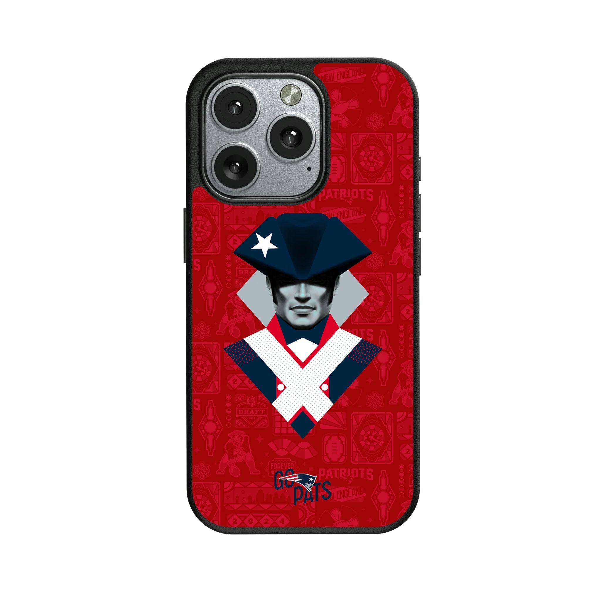 New England Patriots 2024 Illustrated Limited Edition Magnetic Phone Case - Sports Gifts, Sports Memorabilia, Sports Collectibles, Fan Shop