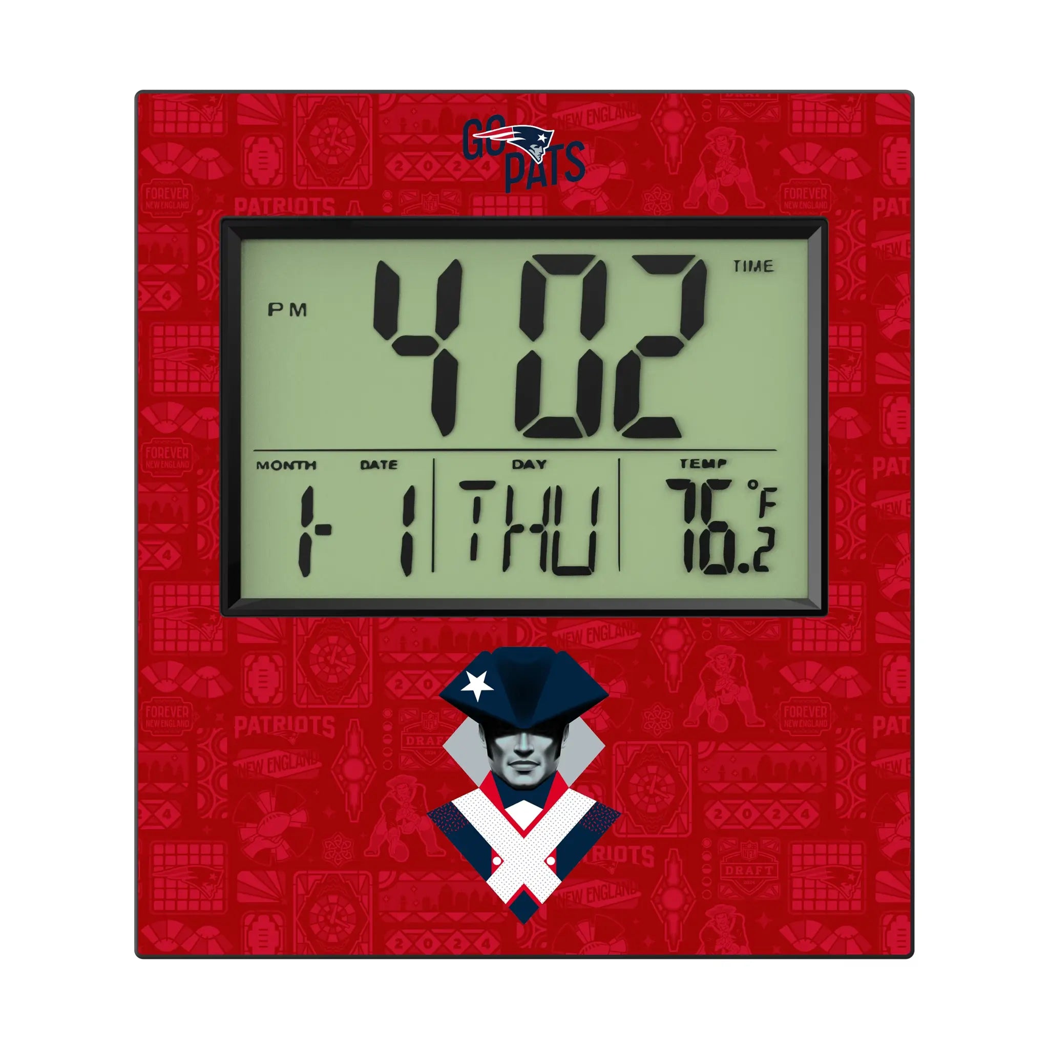 New England Patriots 2024 Edition Wall Clock