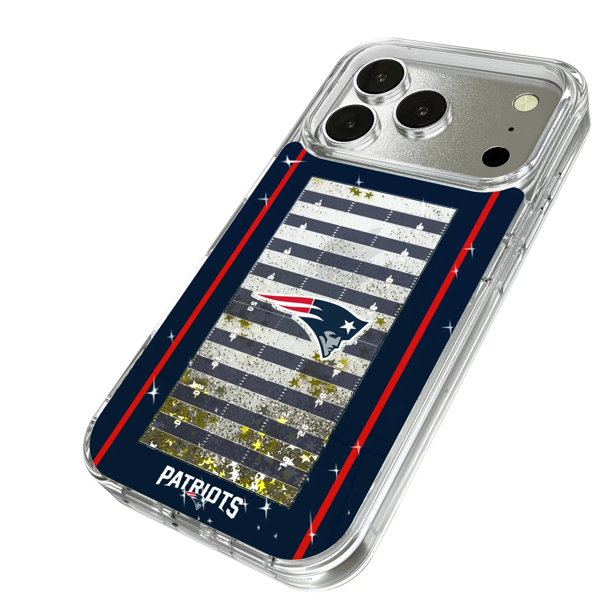 New England Patriots Field Glitter Phone Case