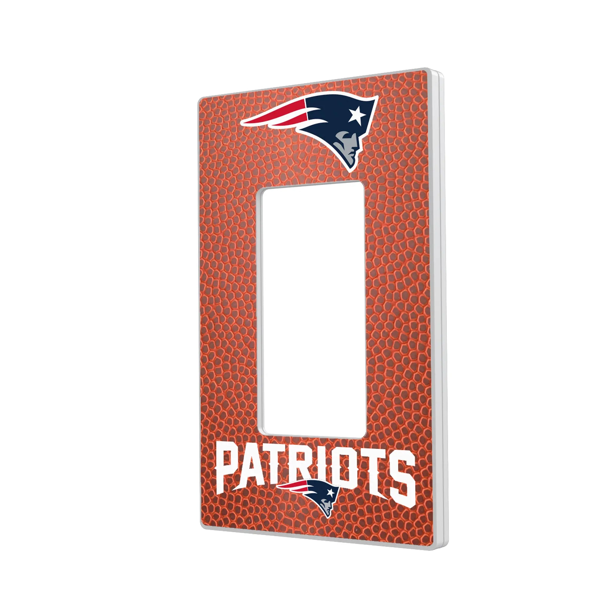 New England Patriots Football Hidden-Screw Light Switch Plate