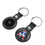 New England Patriots Historic Collection Insignia Black Airtag Holder 2-Pack