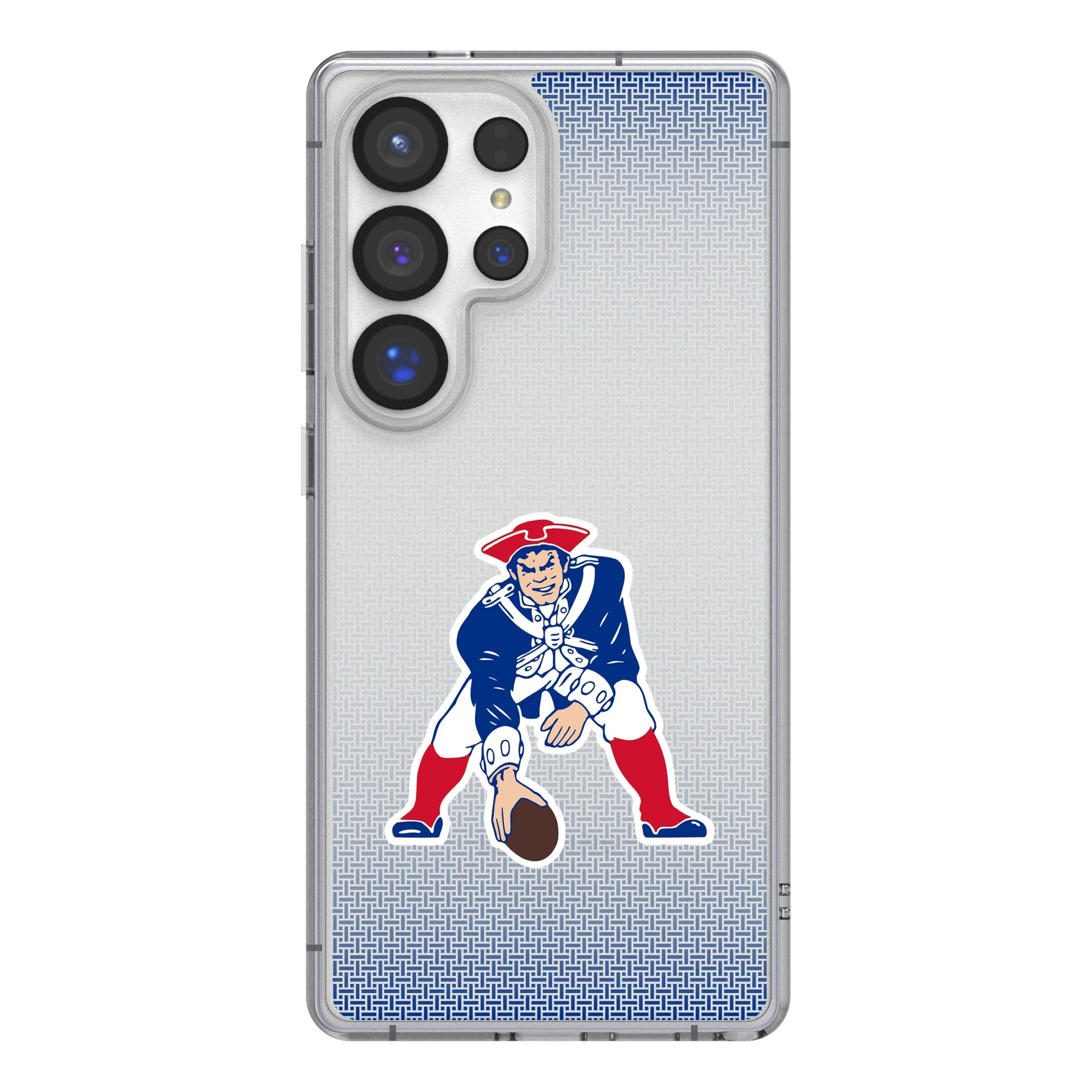 New England Patriots Historic Collection Linen Clear Phone Case for Samsung Galaxy - Sports Gifts, Sports Memorabilia, Sports Collectibles, Fan Shop