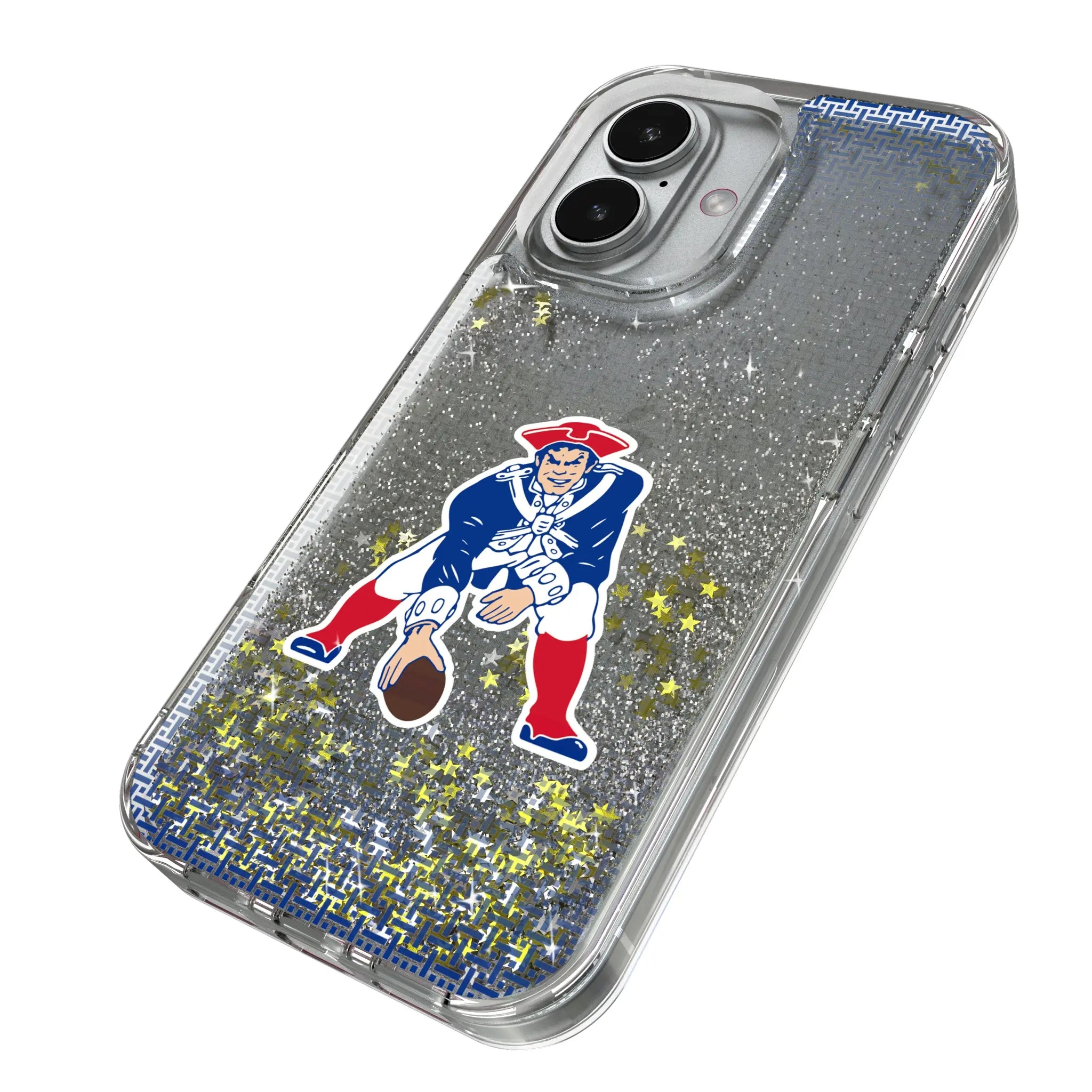 New England Patriots Historic Collection Linen Glitter Phone Case