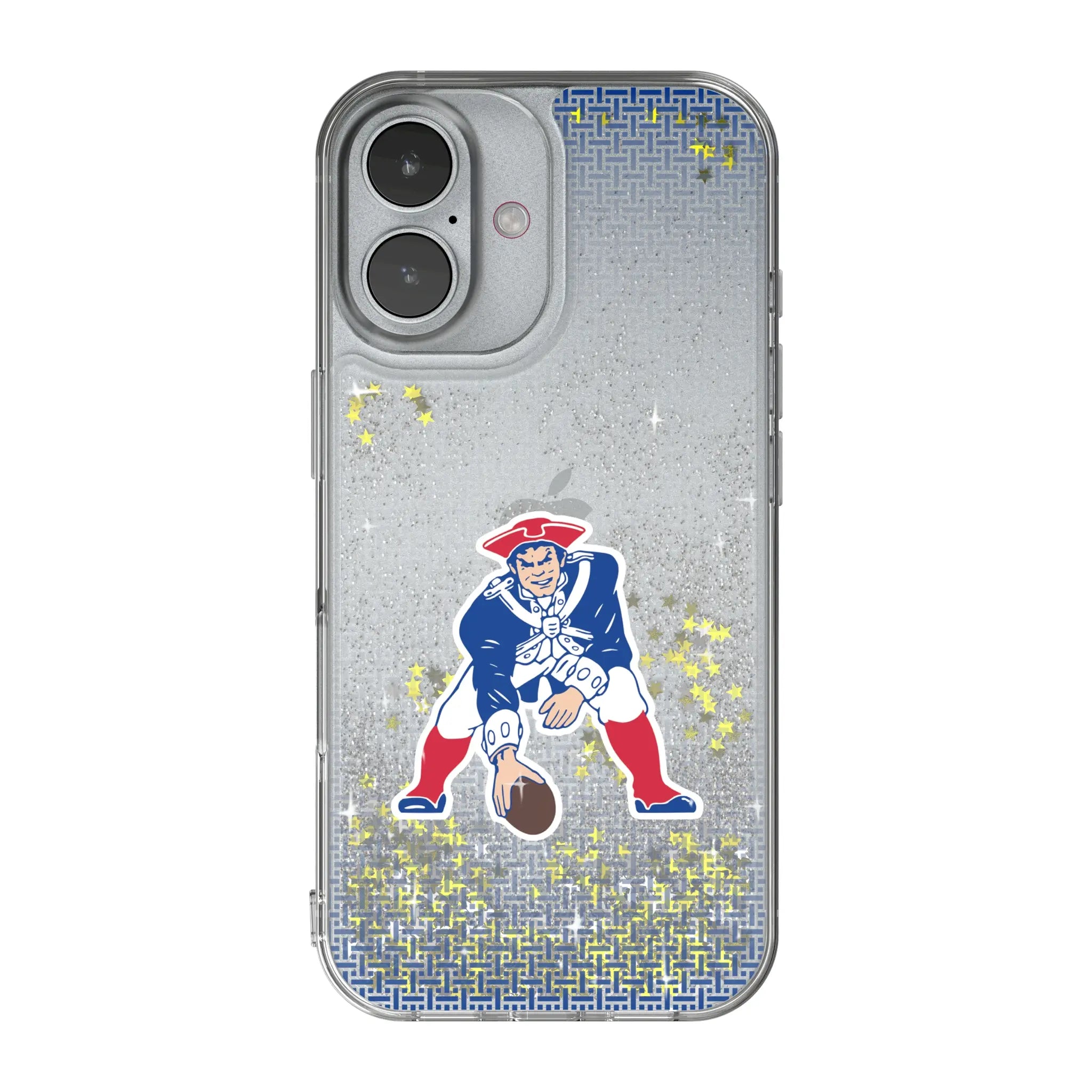 New England Patriots Historic Collection Linen Glitter Phone Case