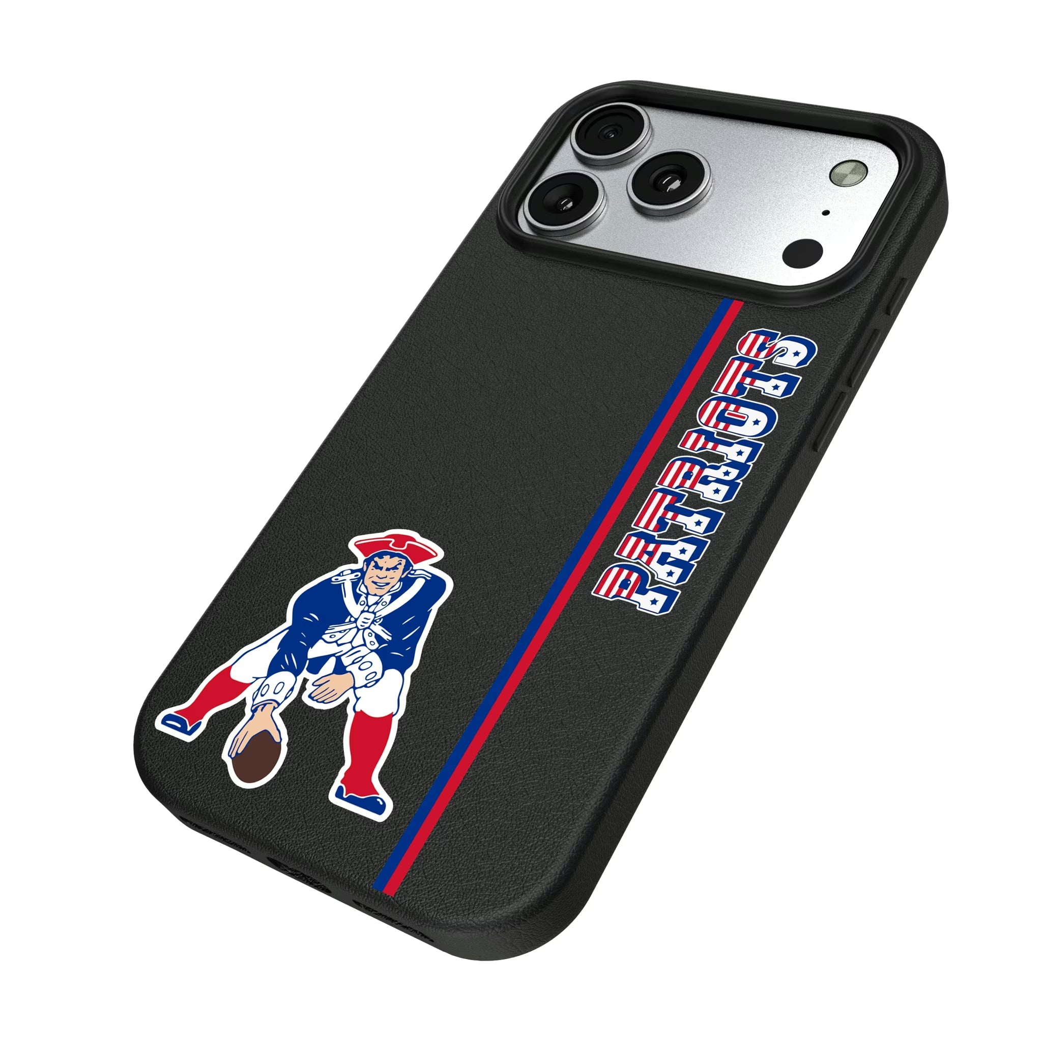 New England Patriots Historic Collection Sidebar MagSafe Compatible Phone Case for Apple iPhone - Sports Gifts, Sports Memorabilia, Sports Collectibles, Fan Shop