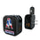 New England Patriots Historic Collection Text Backdrop 2 in 1 USB A/C Charger