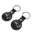 New England Patriots Insignia Black Airtag Holder 2-Pack