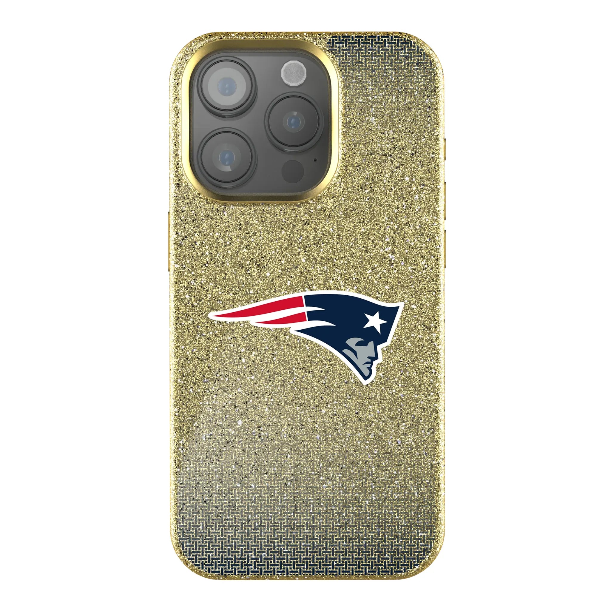 New England Patriots Linen Bling Phone Case for Apple iPhone