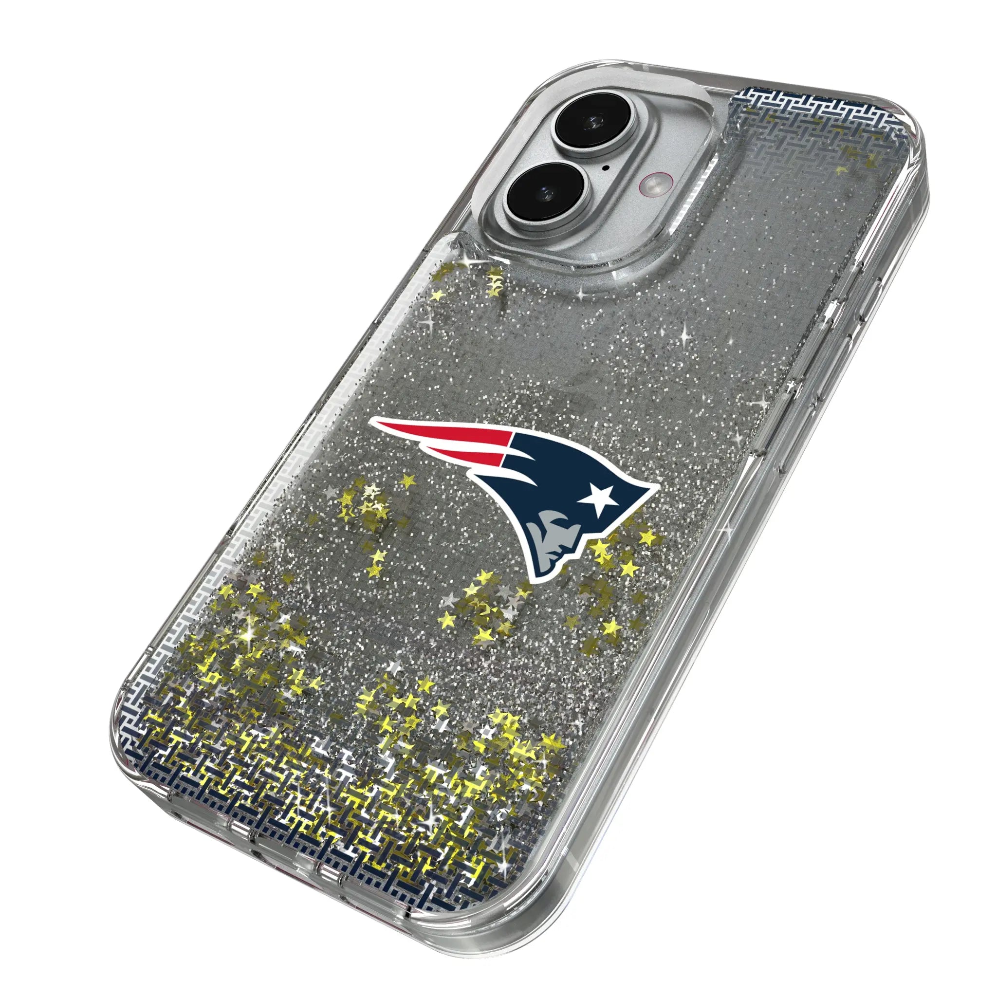 New England Patriots Linen Glitter Phone Case