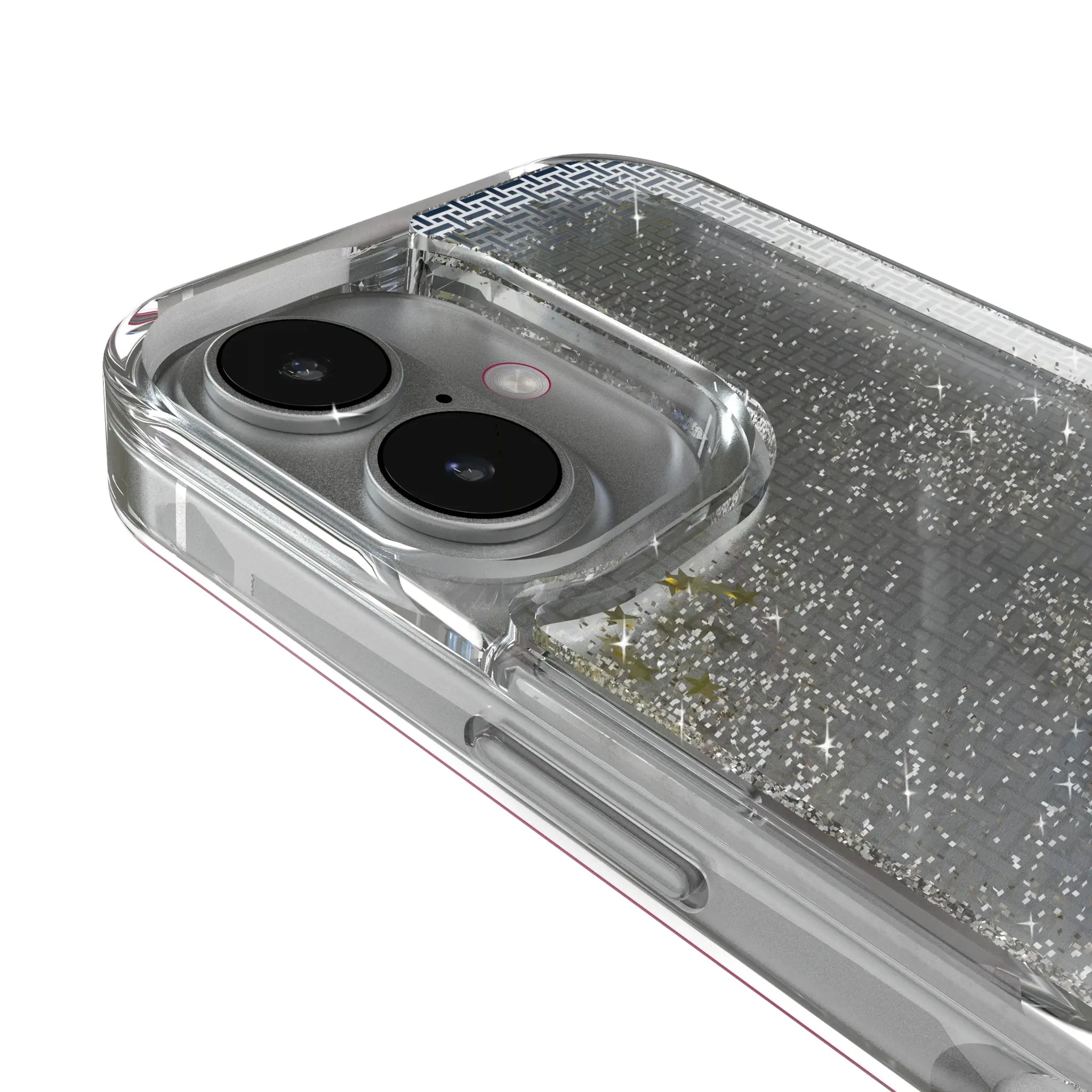 New England Patriots Linen Glitter Phone Case